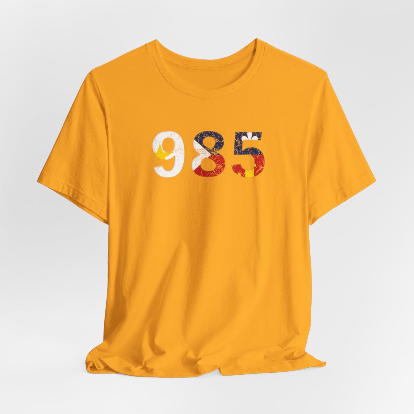 Cajun Flag 985 Area Code T-Shirt