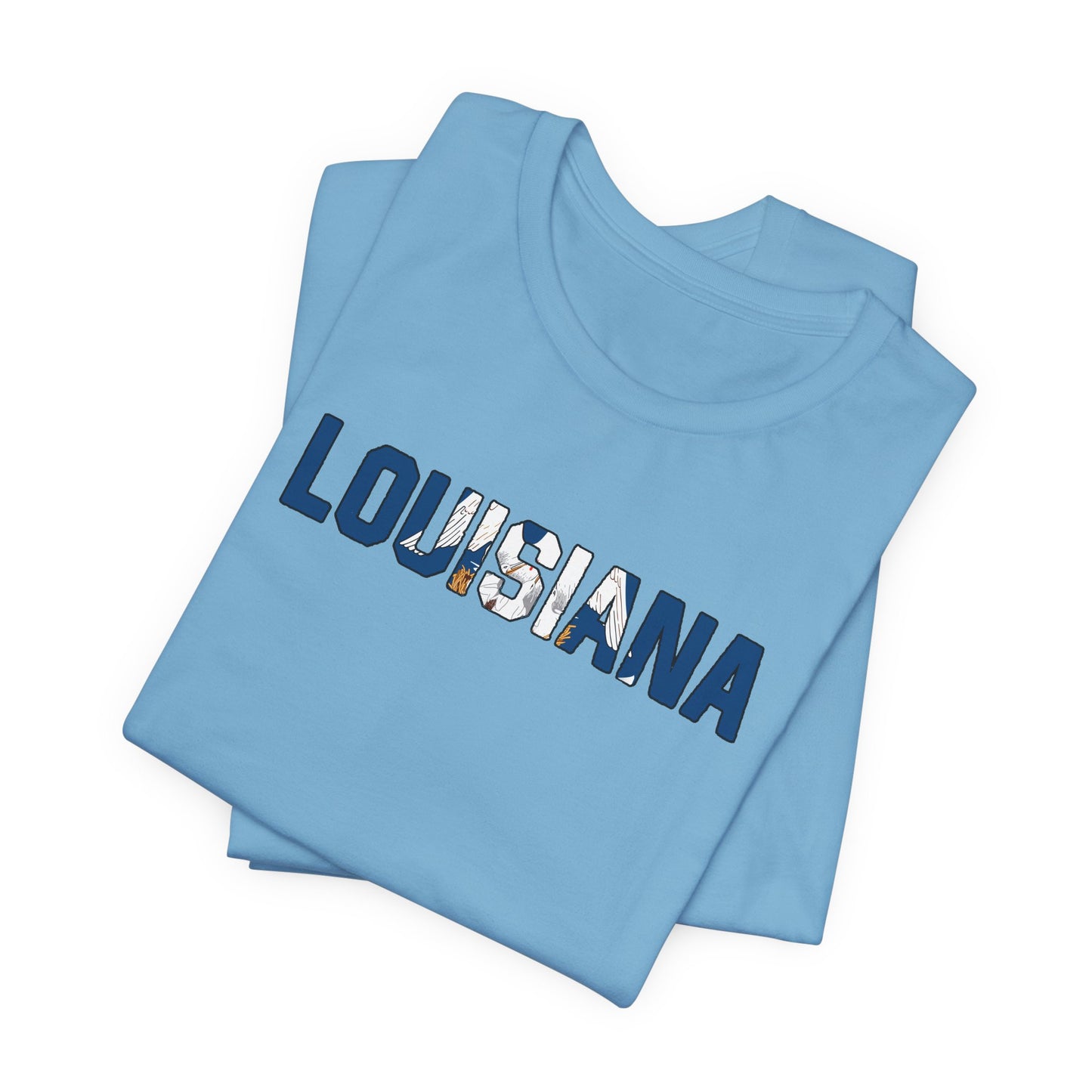 Louisiana with Flag T-Shirt