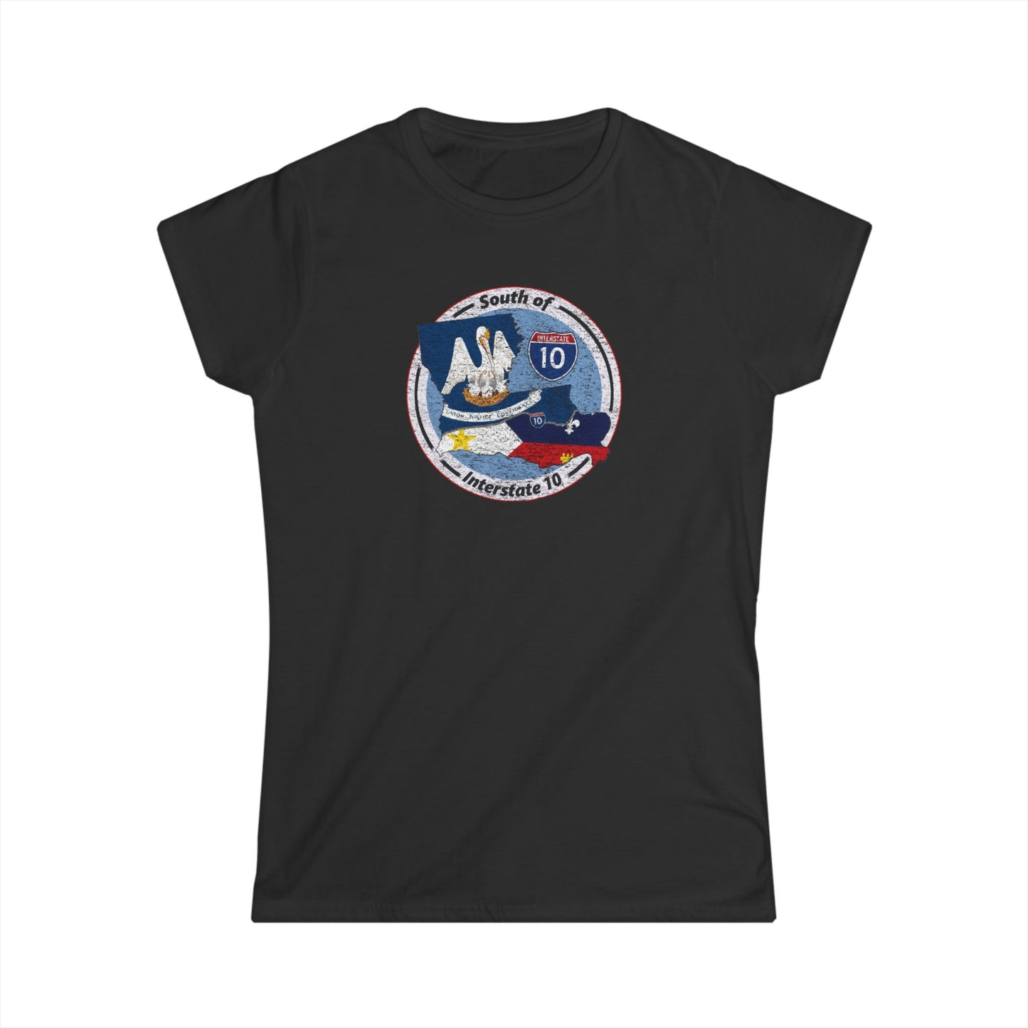 Women's South of Interstate 10 Cajun T-Shirt
