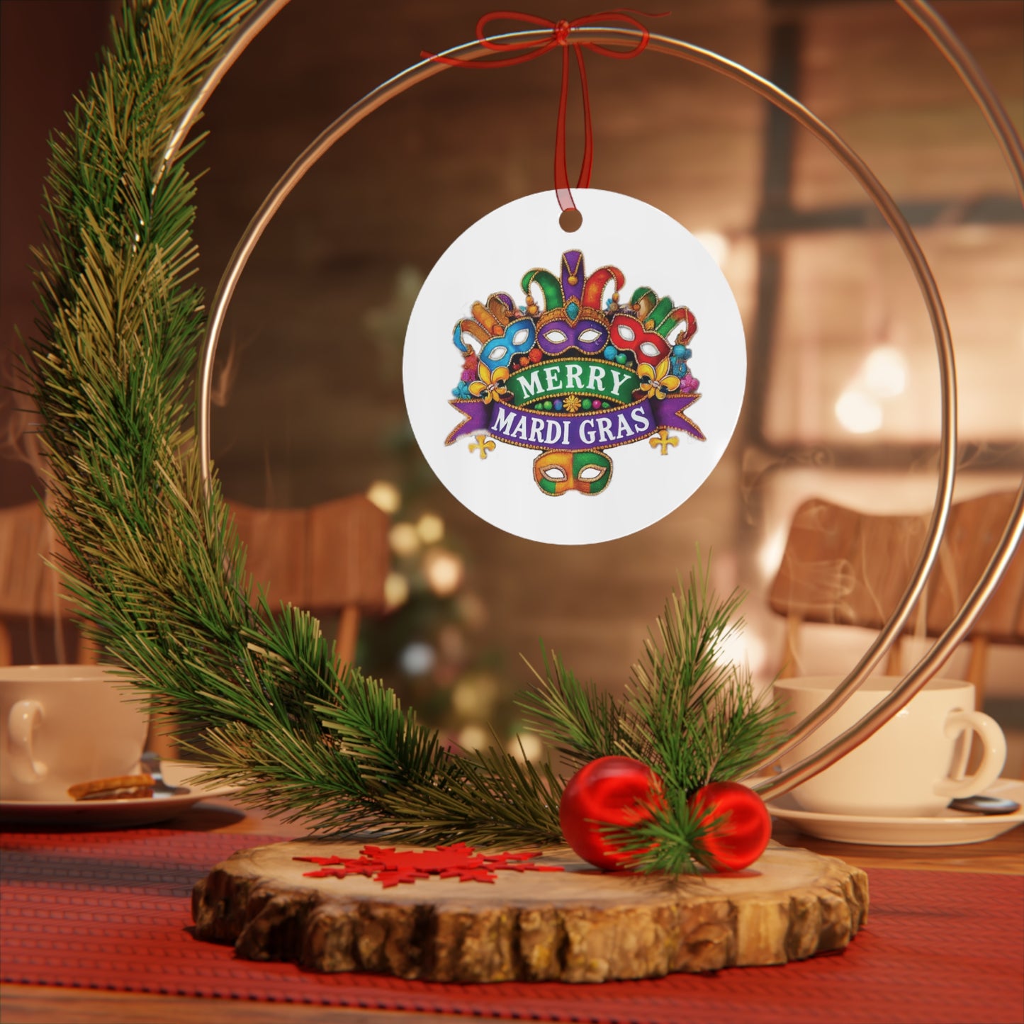 Merry Mardi Gras Ornament