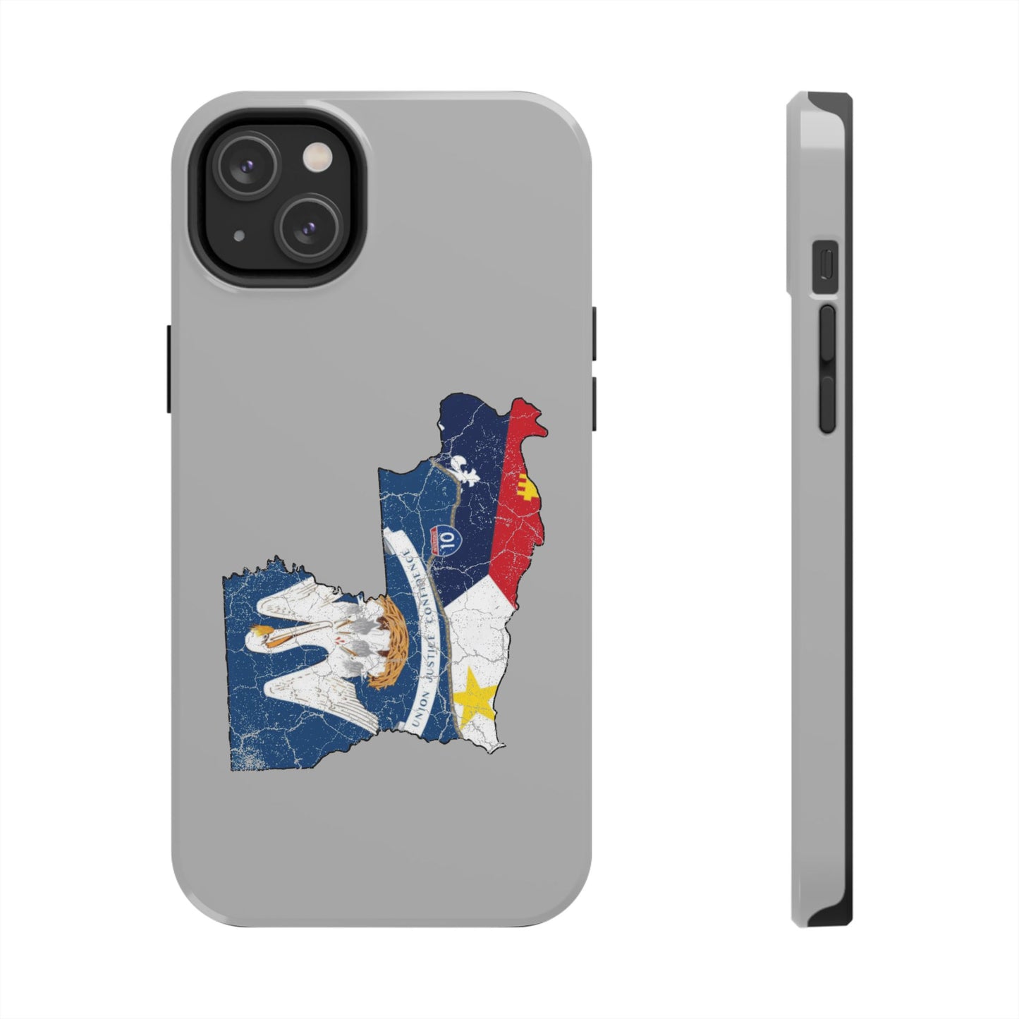 South of Interstate 10 Map Cajun Phone Case
