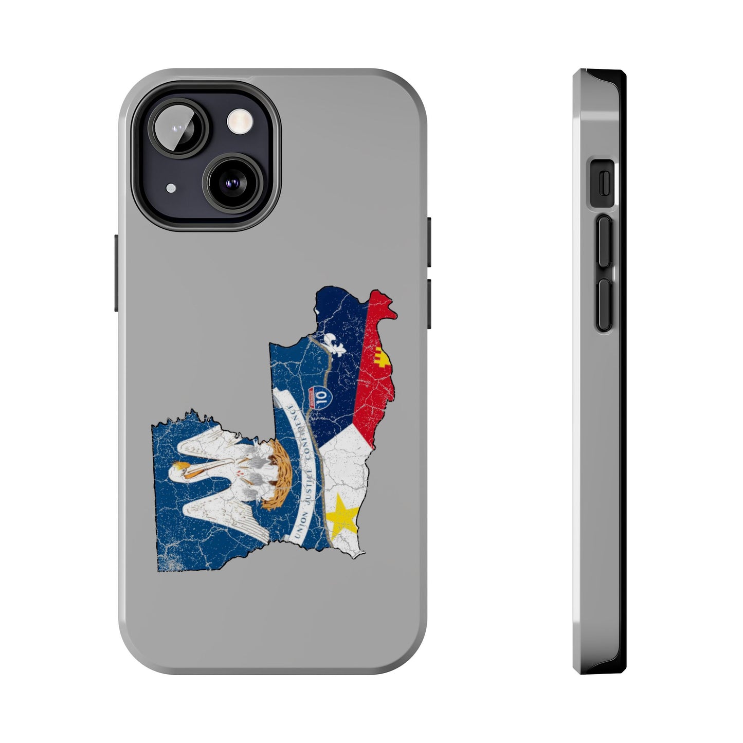 South of Interstate 10 Map Cajun Phone Case