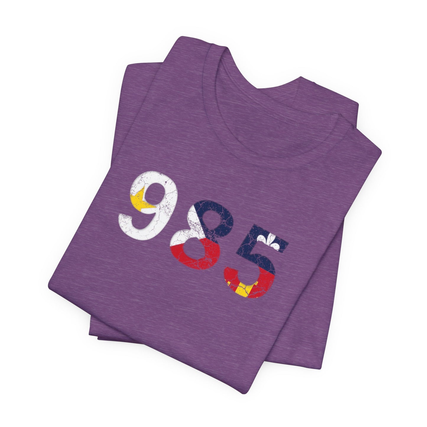 Cajun Flag 985 Area Code T-Shirt