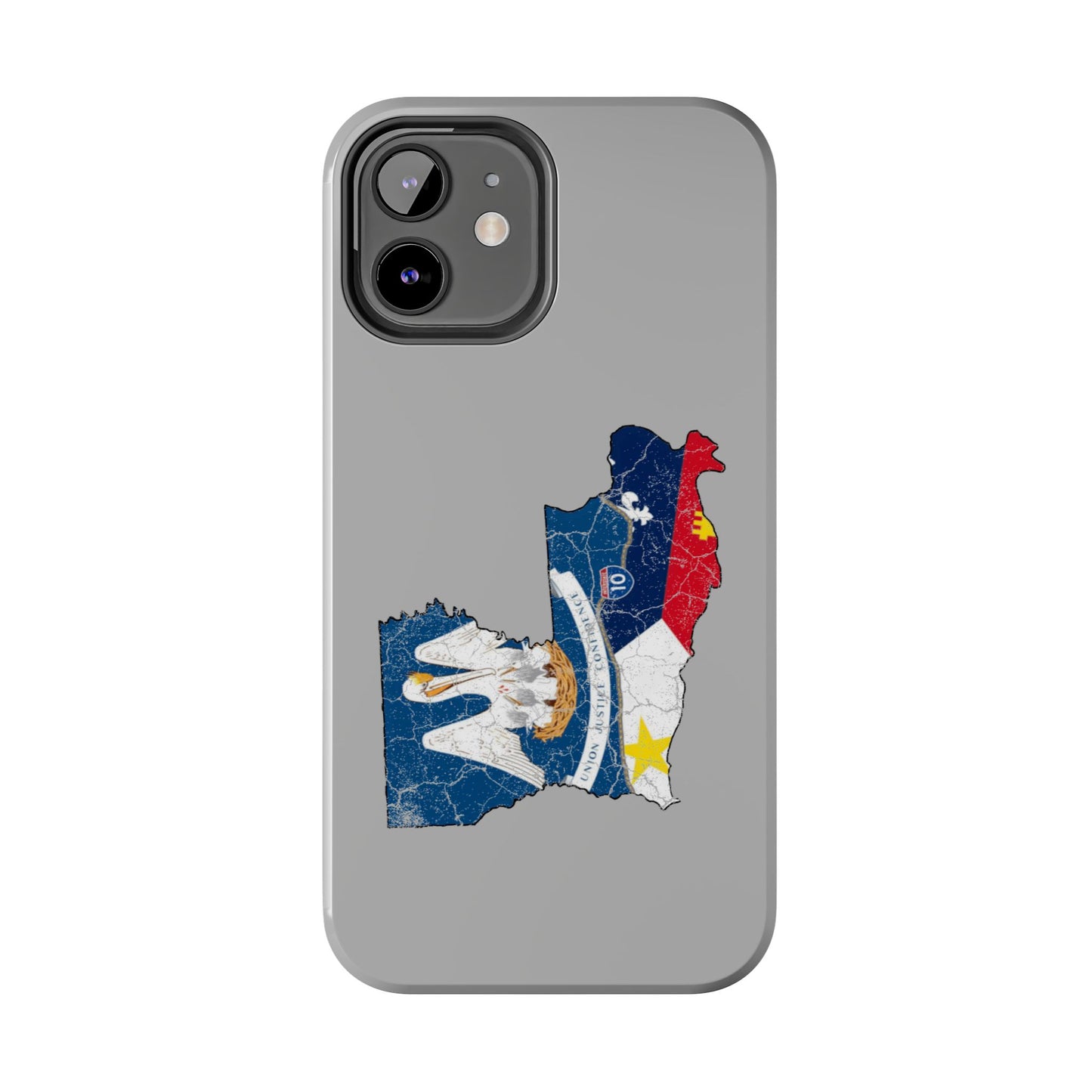 South of Interstate 10 Map Cajun Phone Case