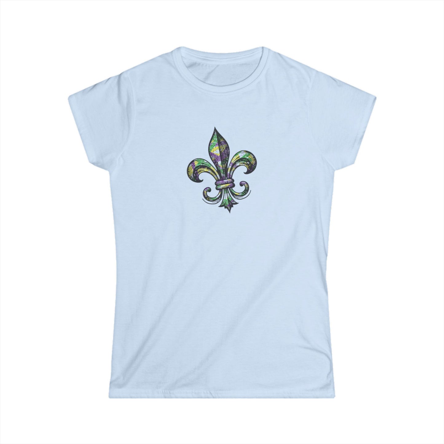 Women's Mardi Gras Fleur-de-Lis Cajun T-Shirt