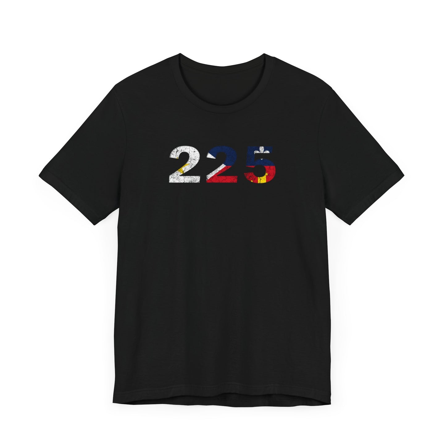 Cajun Flag 225 Area Code T-Shirt