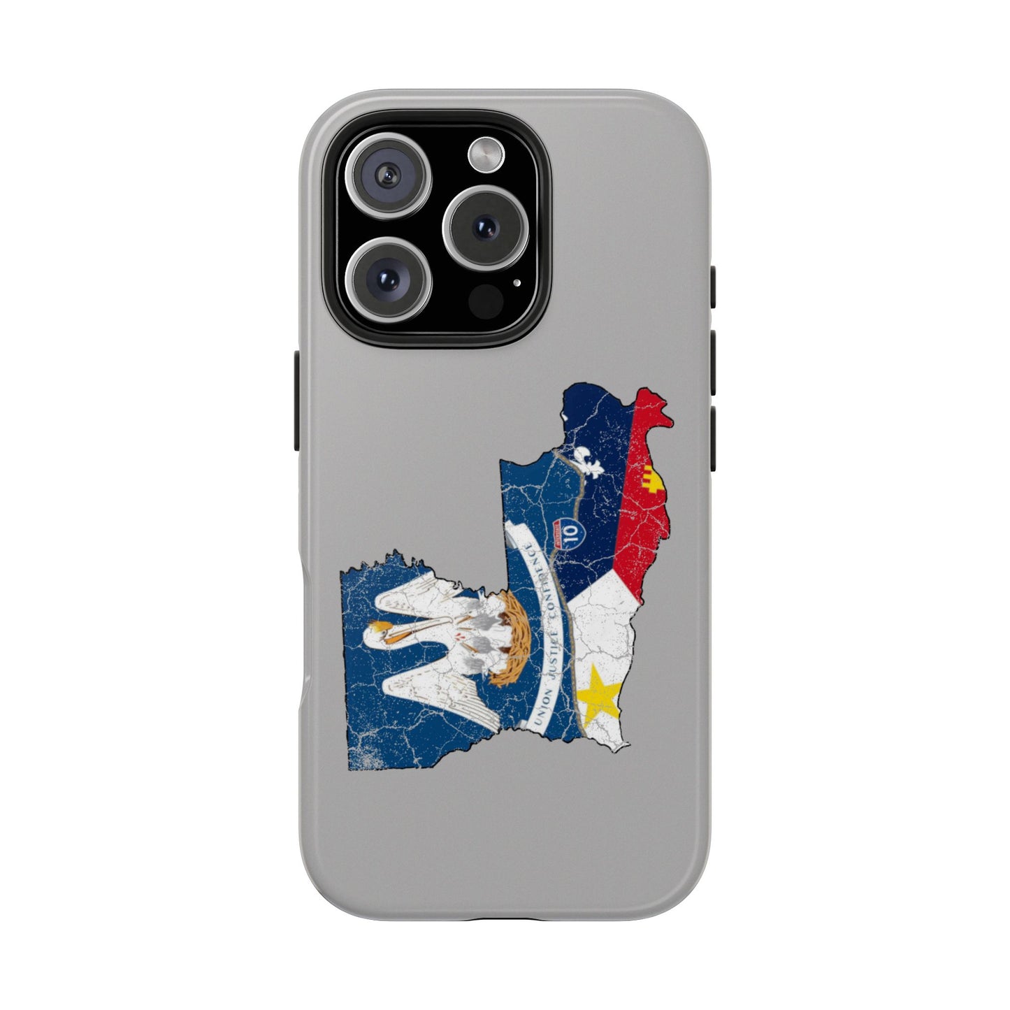 South of Interstate 10 Map Cajun Phone Case