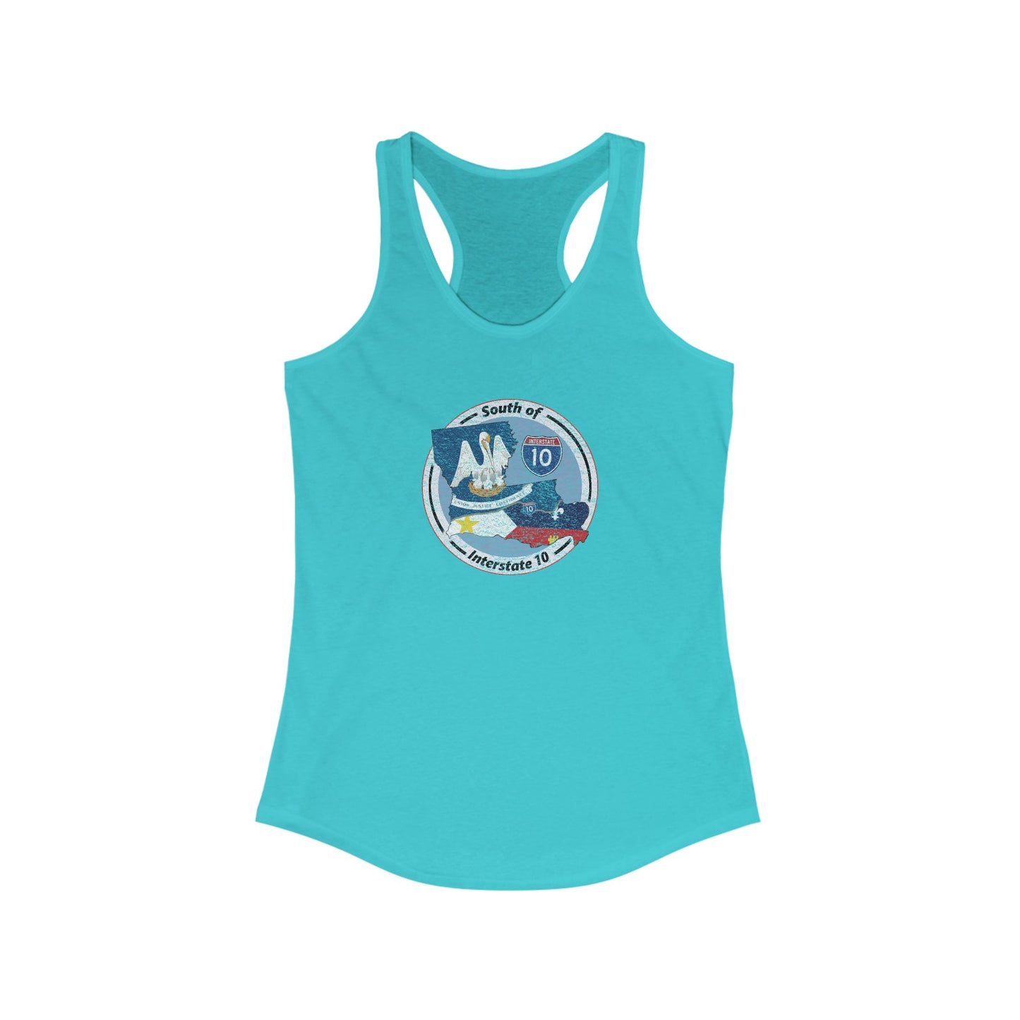 Women's South of Interstate 10 Cajun Tank Top