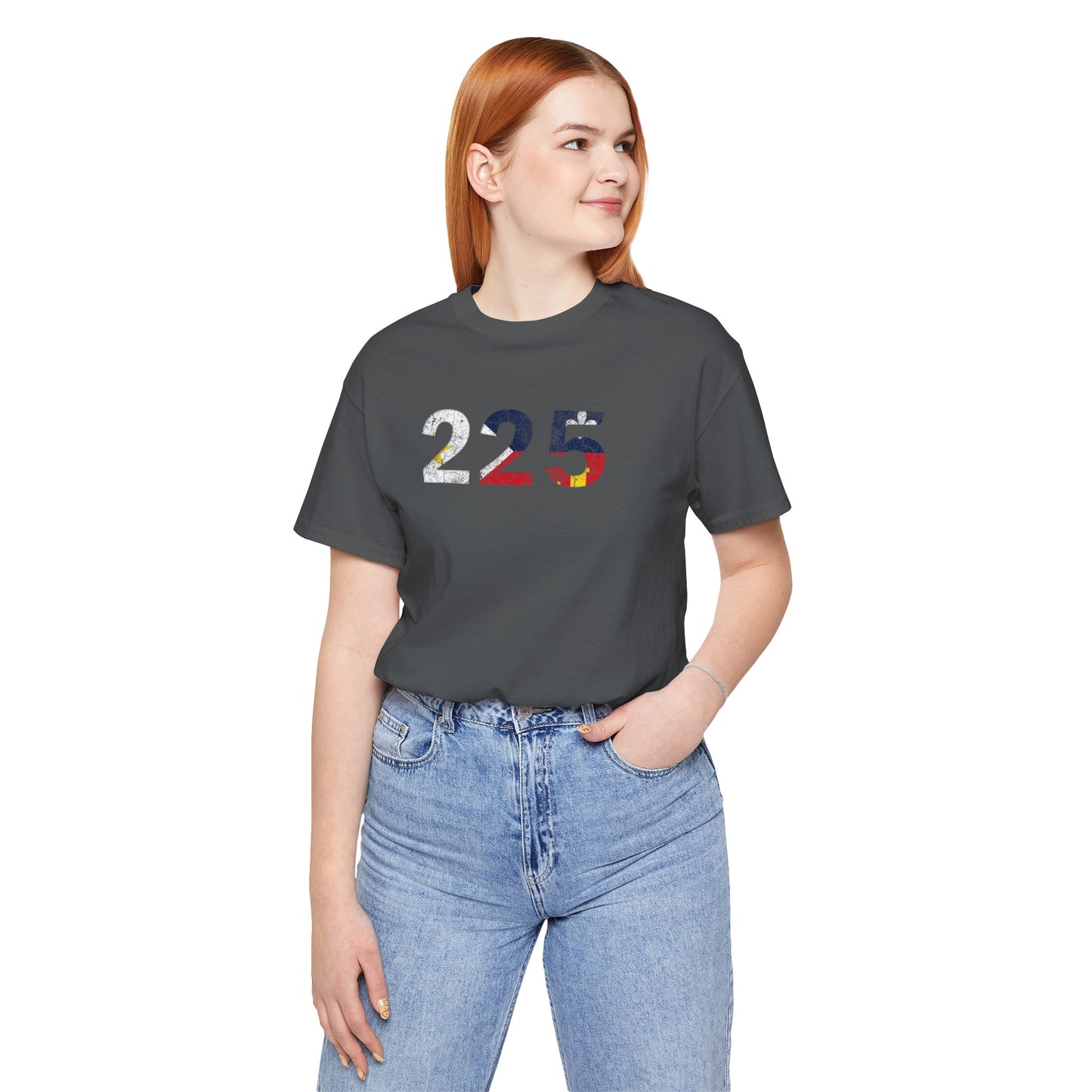 Cajun Flag 225 Area Code T-Shirt