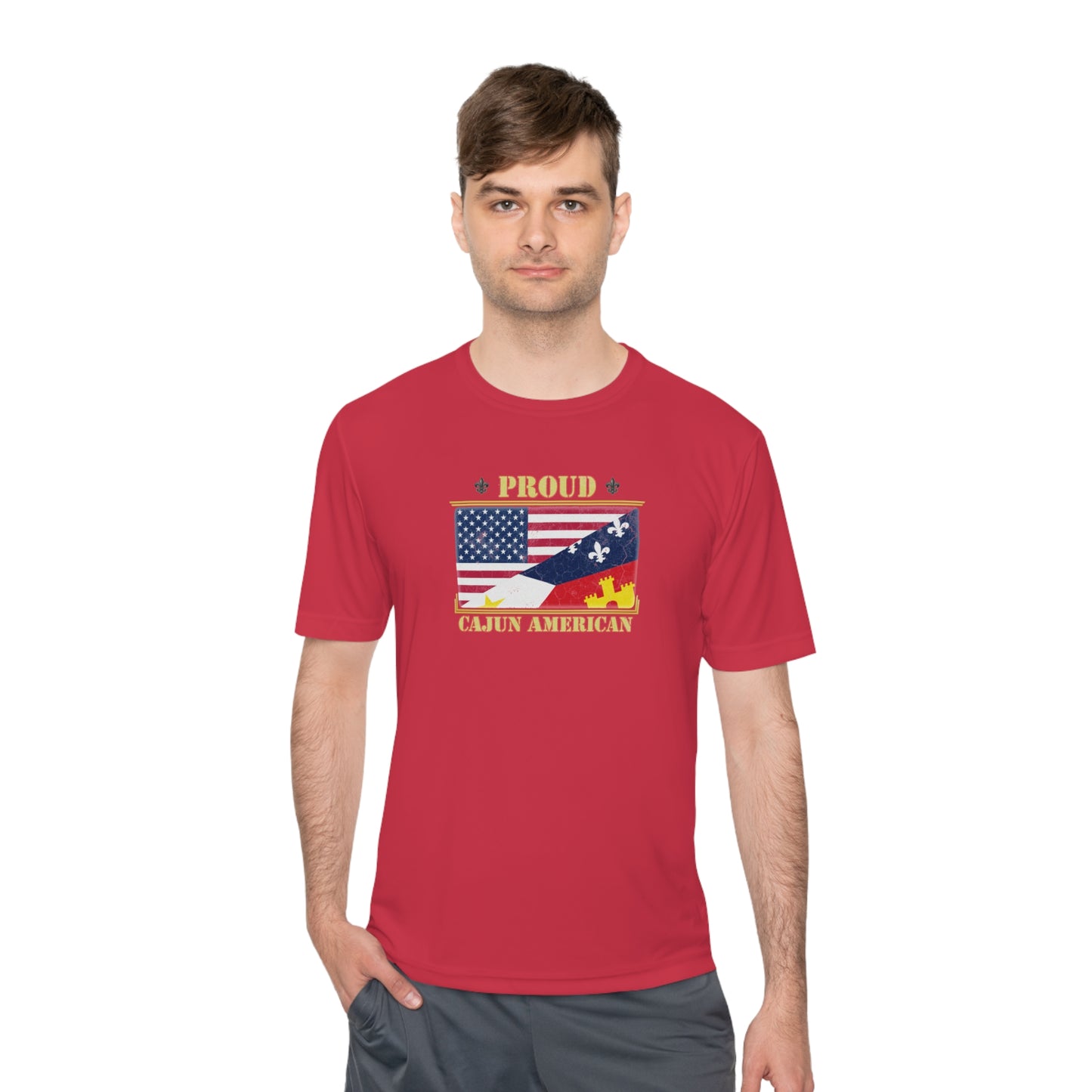 Cajun-American Proud Dry Fit T-Shirt