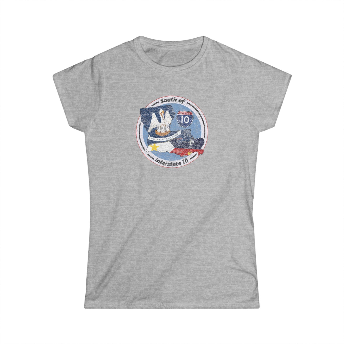 Women's South of Interstate 10 Cajun T-Shirt