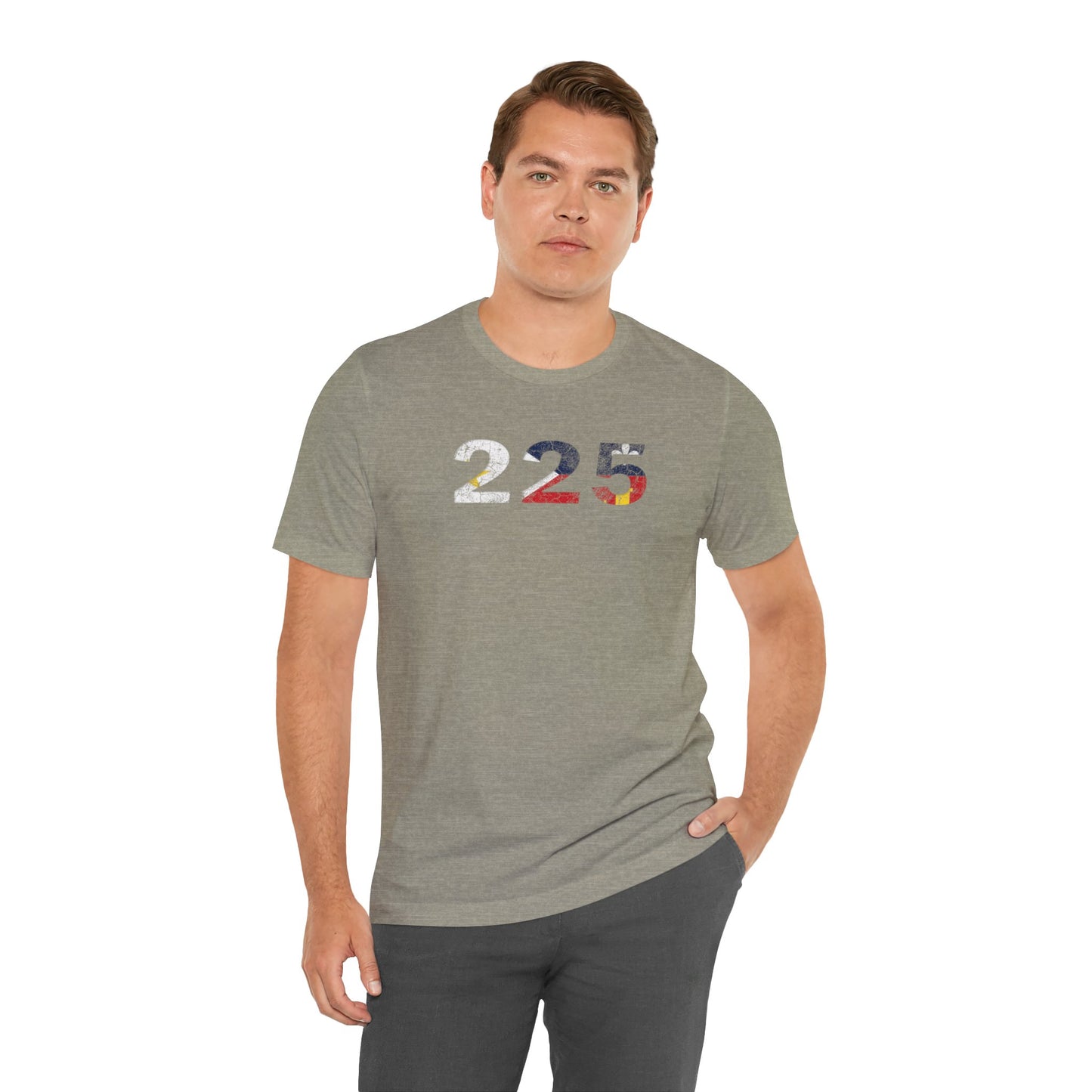Cajun Flag 225 Area Code T-Shirt