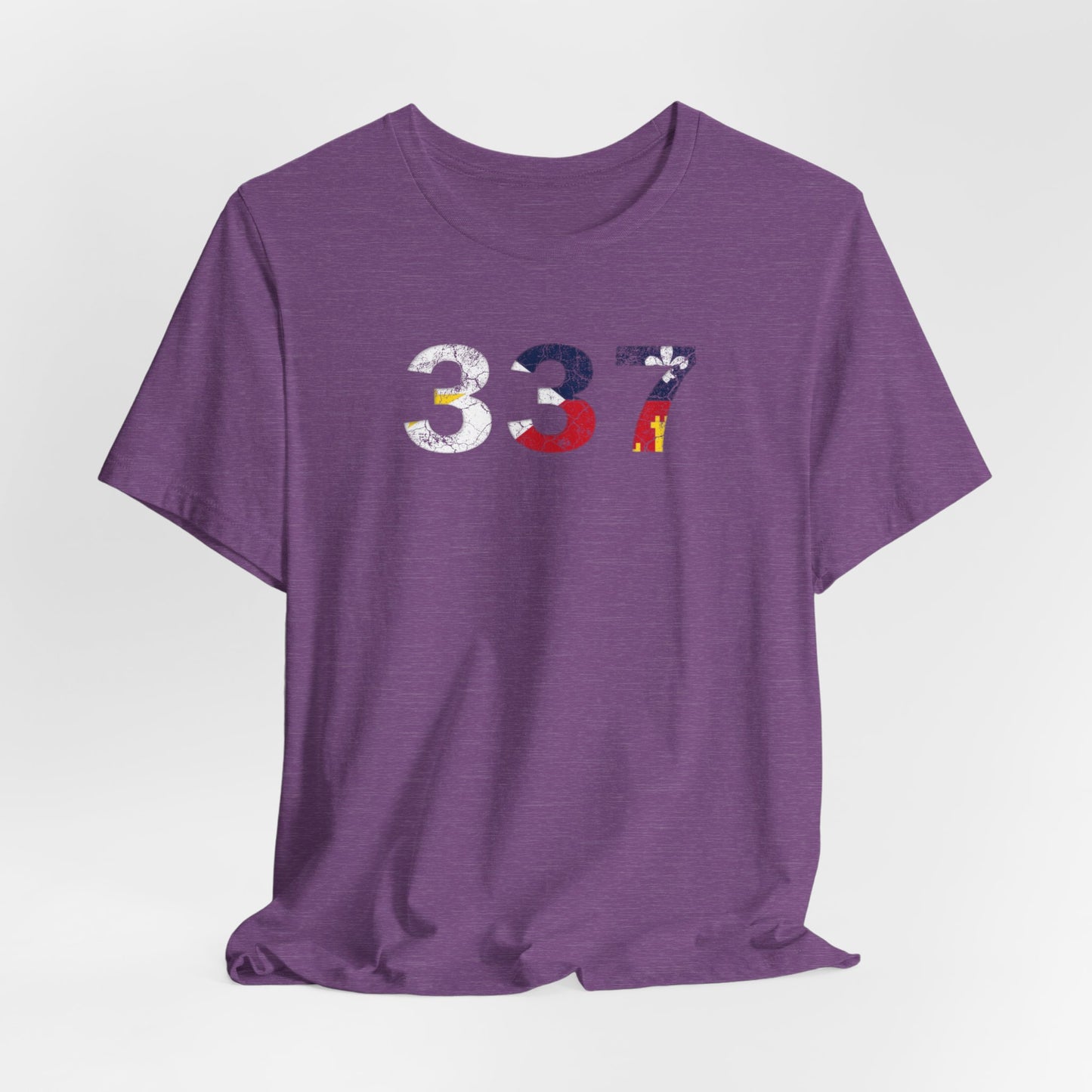 Cajun Flag 337 Area Code T-Shirt