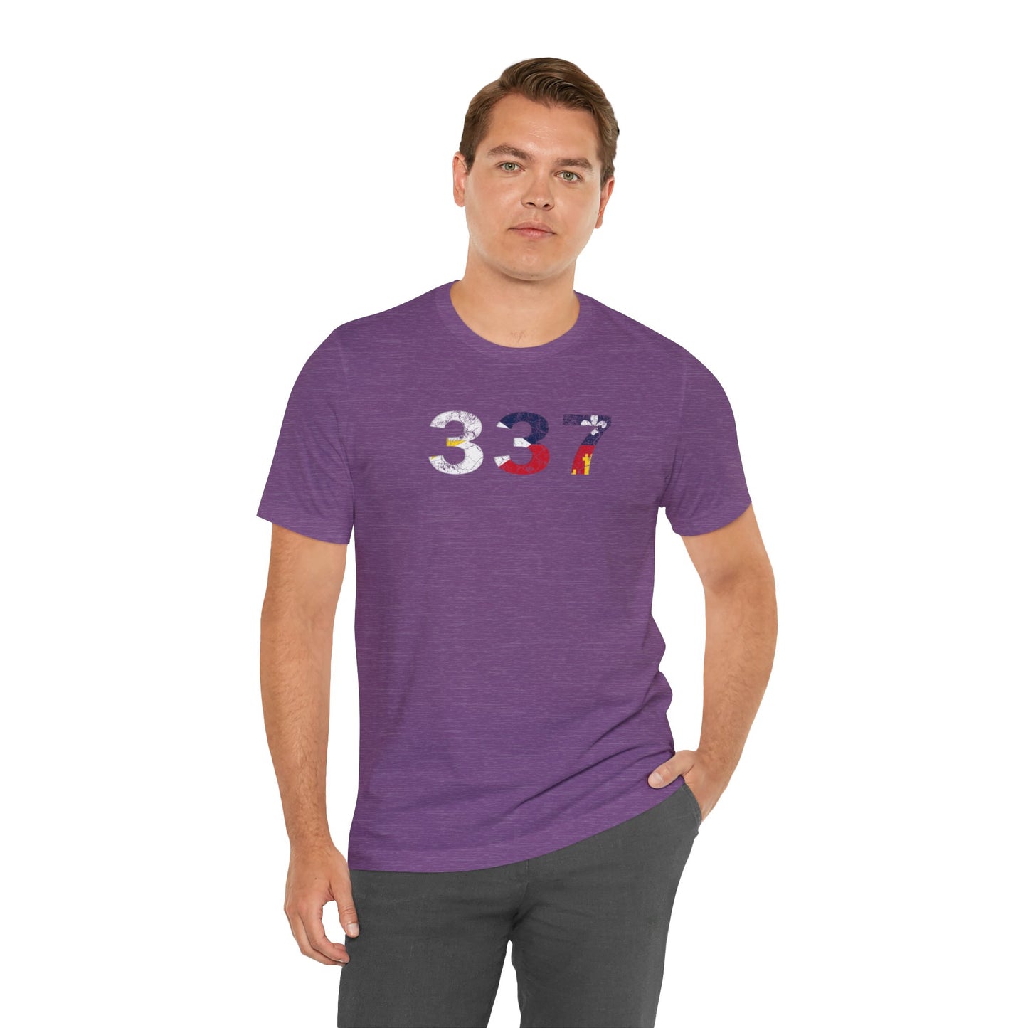 Cajun Flag 337 Area Code T-Shirt