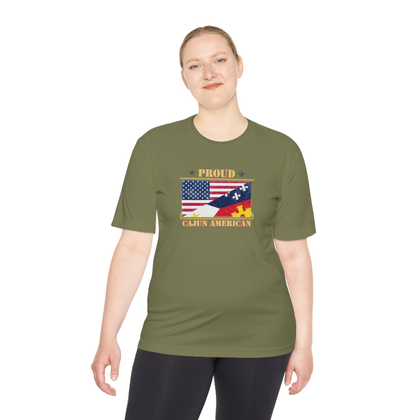 Cajun-American Proud Dry Fit T-Shirt