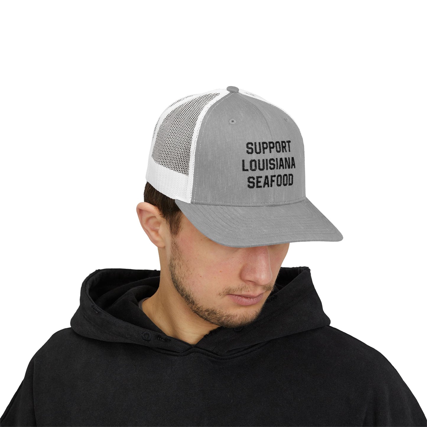 south-of-interstate-10-cajun-store-support-louisiana-seafood-cajun-trucker-hat