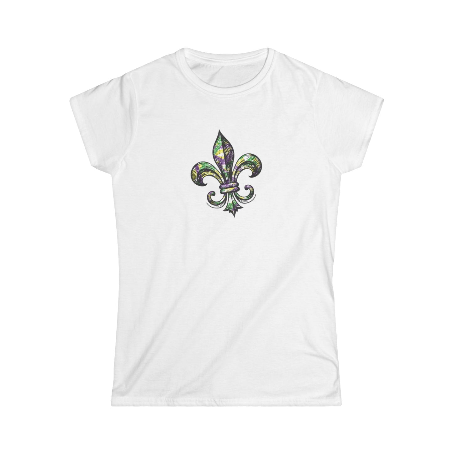 Women's Mardi Gras Fleur-de-Lis Cajun T-Shirt