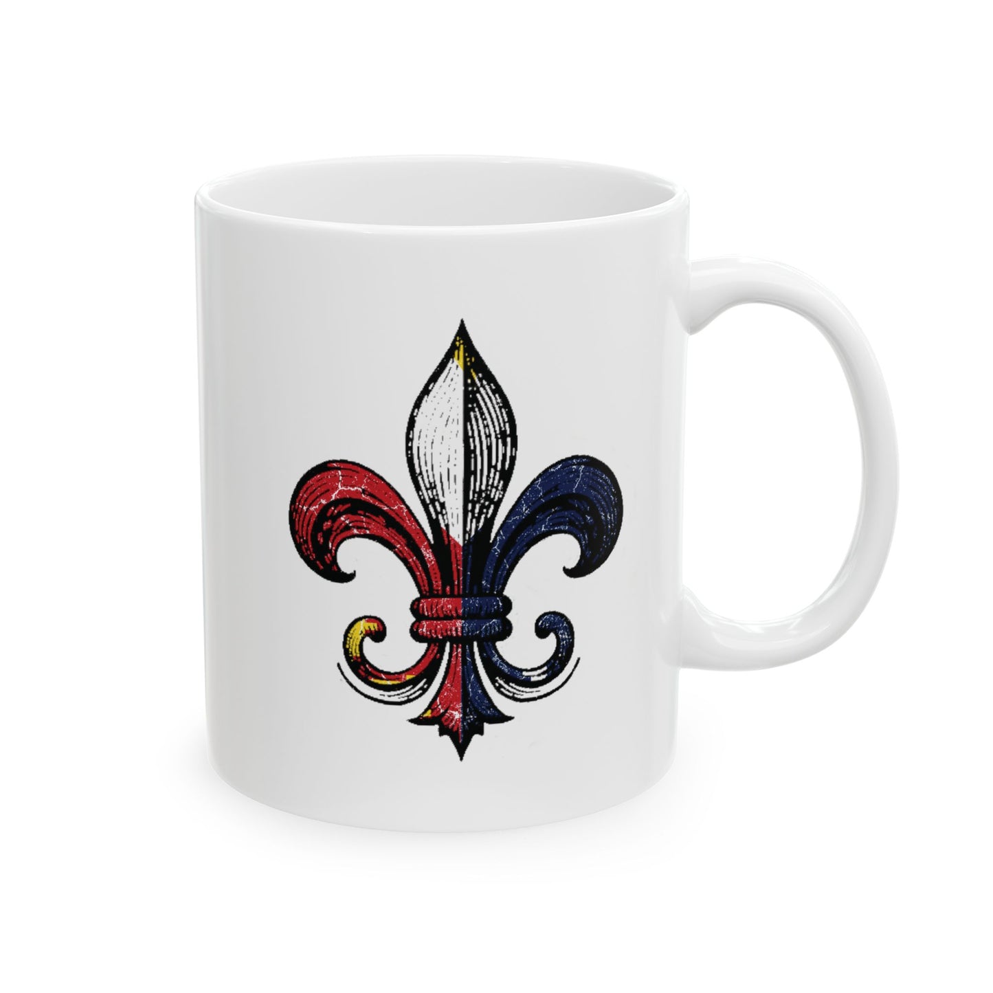 Cajun Fleur-de-lis Coffee Mug (11oz, 15oz)