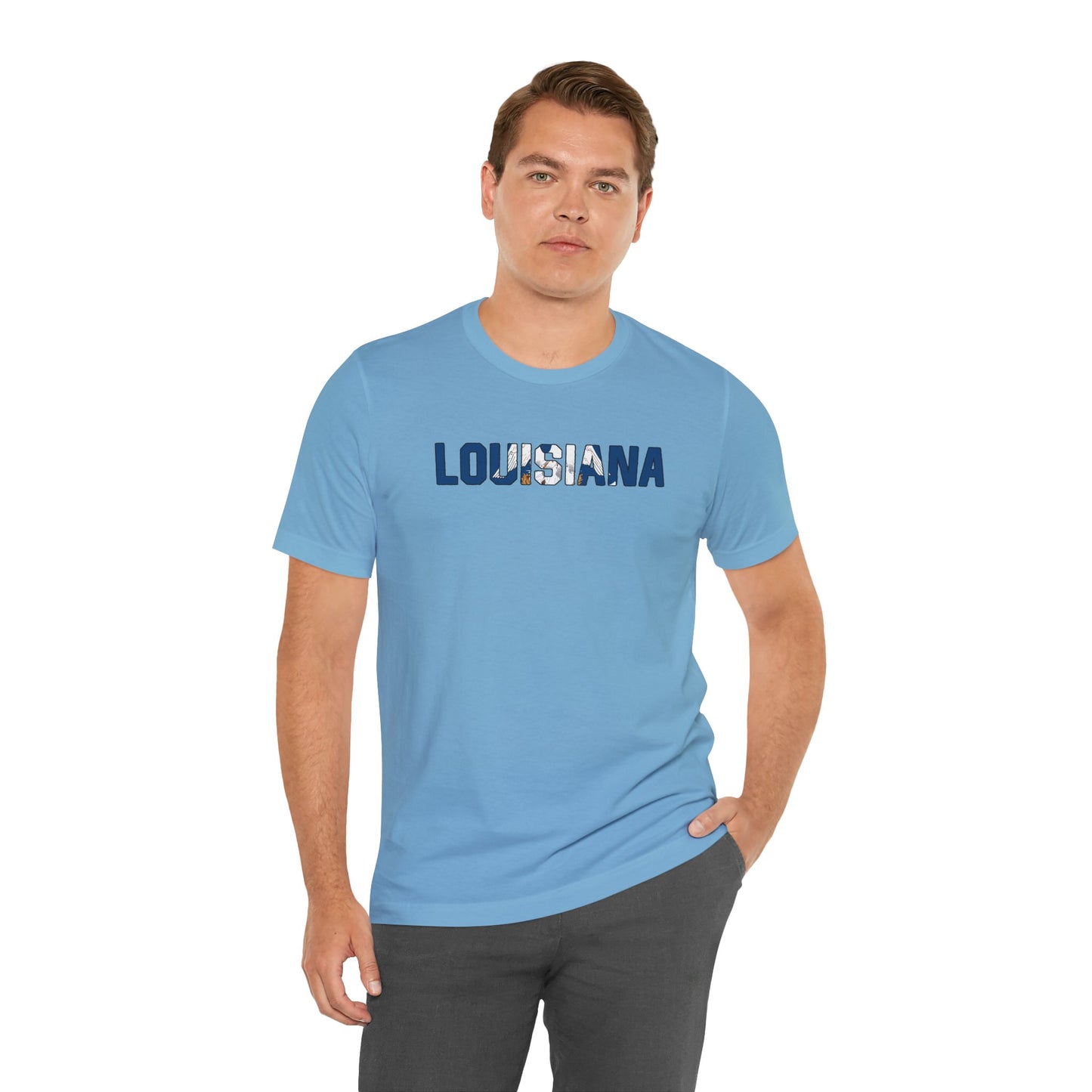 Louisiana with Flag T-Shirt