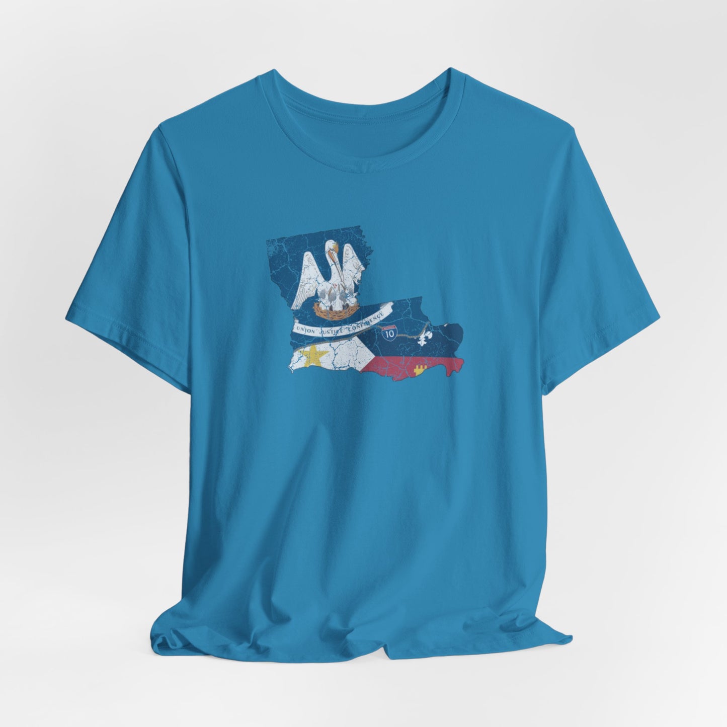 South of Interstate 10 Map Cajun Shirt