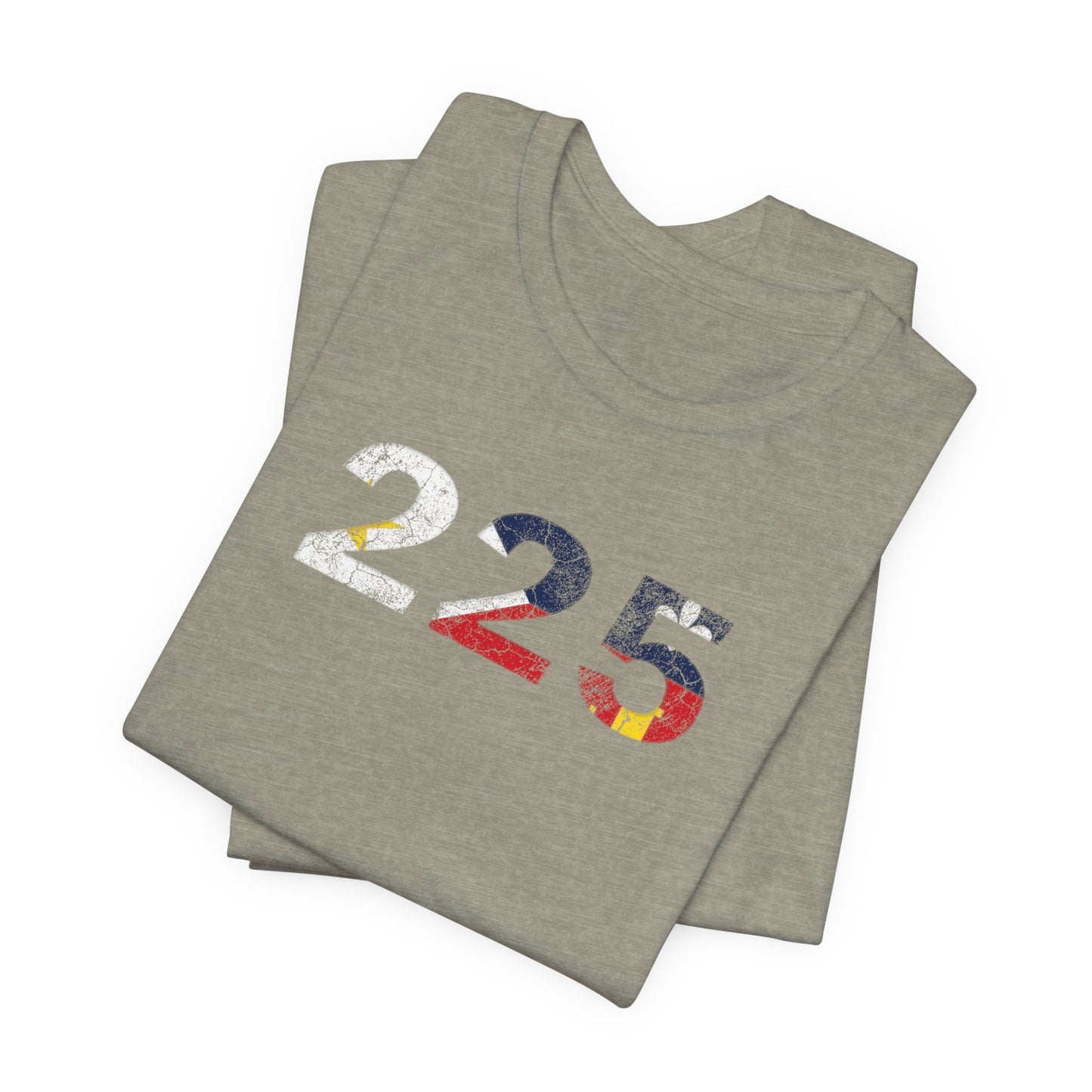 Cajun Flag 225 Area Code T-Shirt