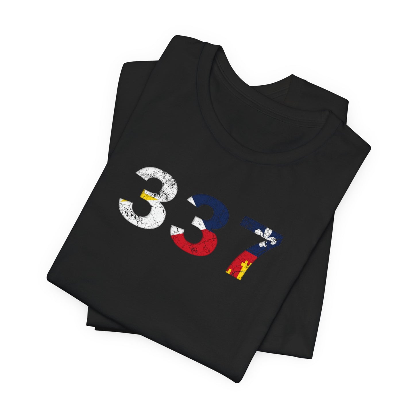 Cajun Flag 337 Area Code T-Shirt