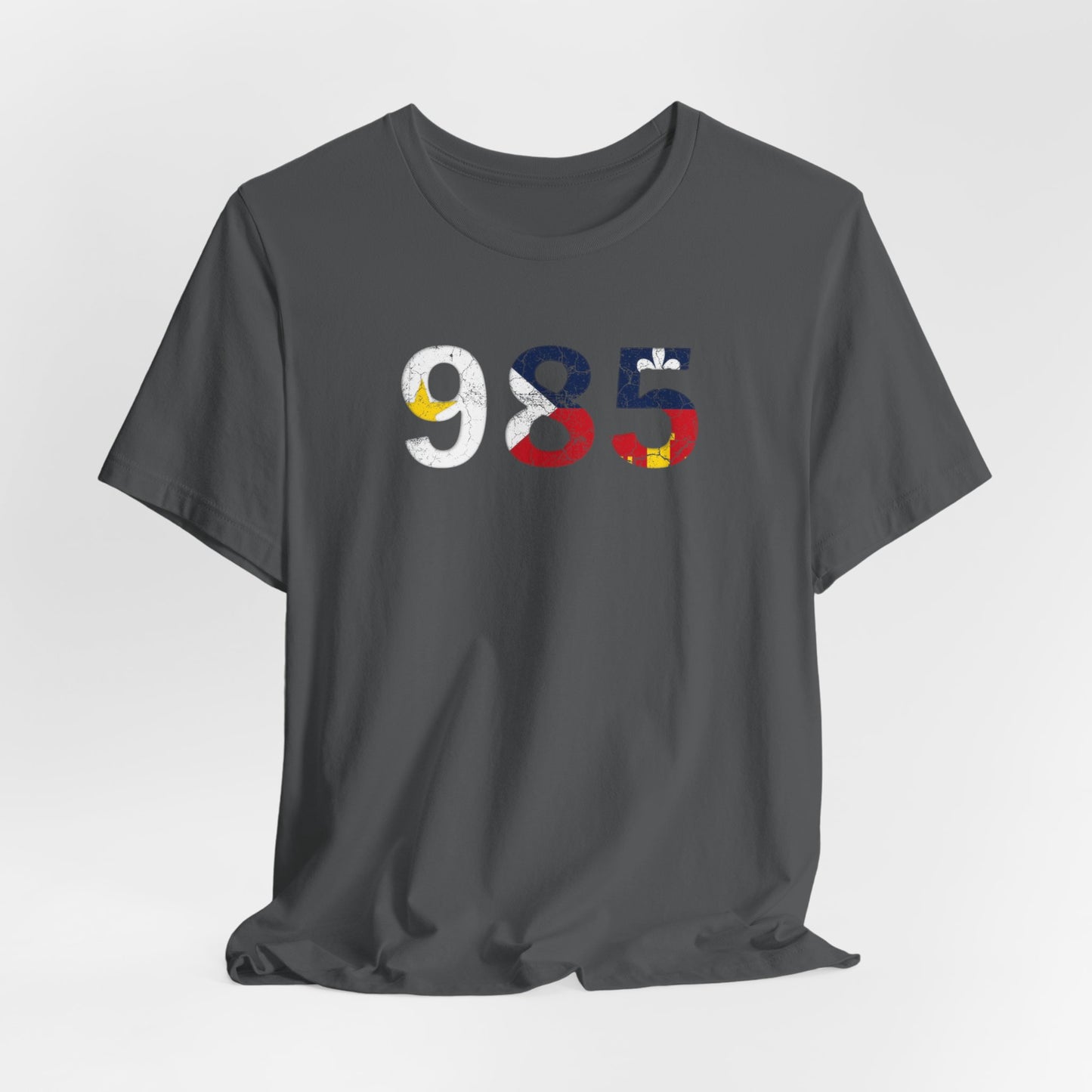 Cajun Flag 985 Area Code T-Shirt