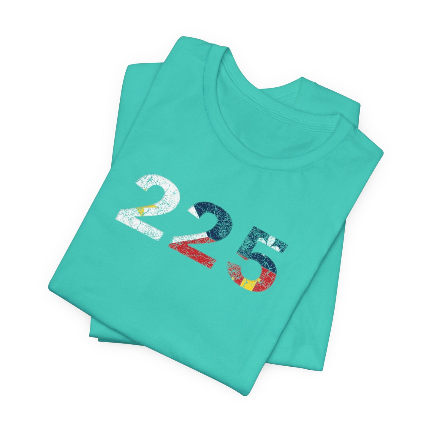 Cajun Flag 225 Area Code T-Shirt