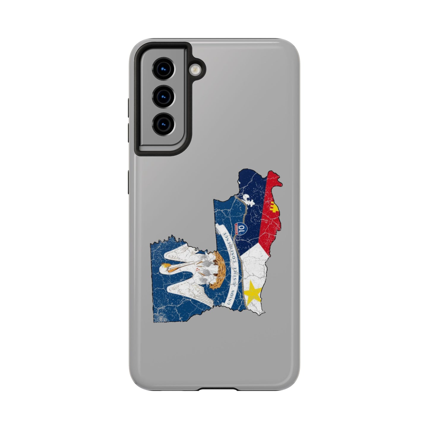 South of Interstate 10 Map Cajun Phone Case