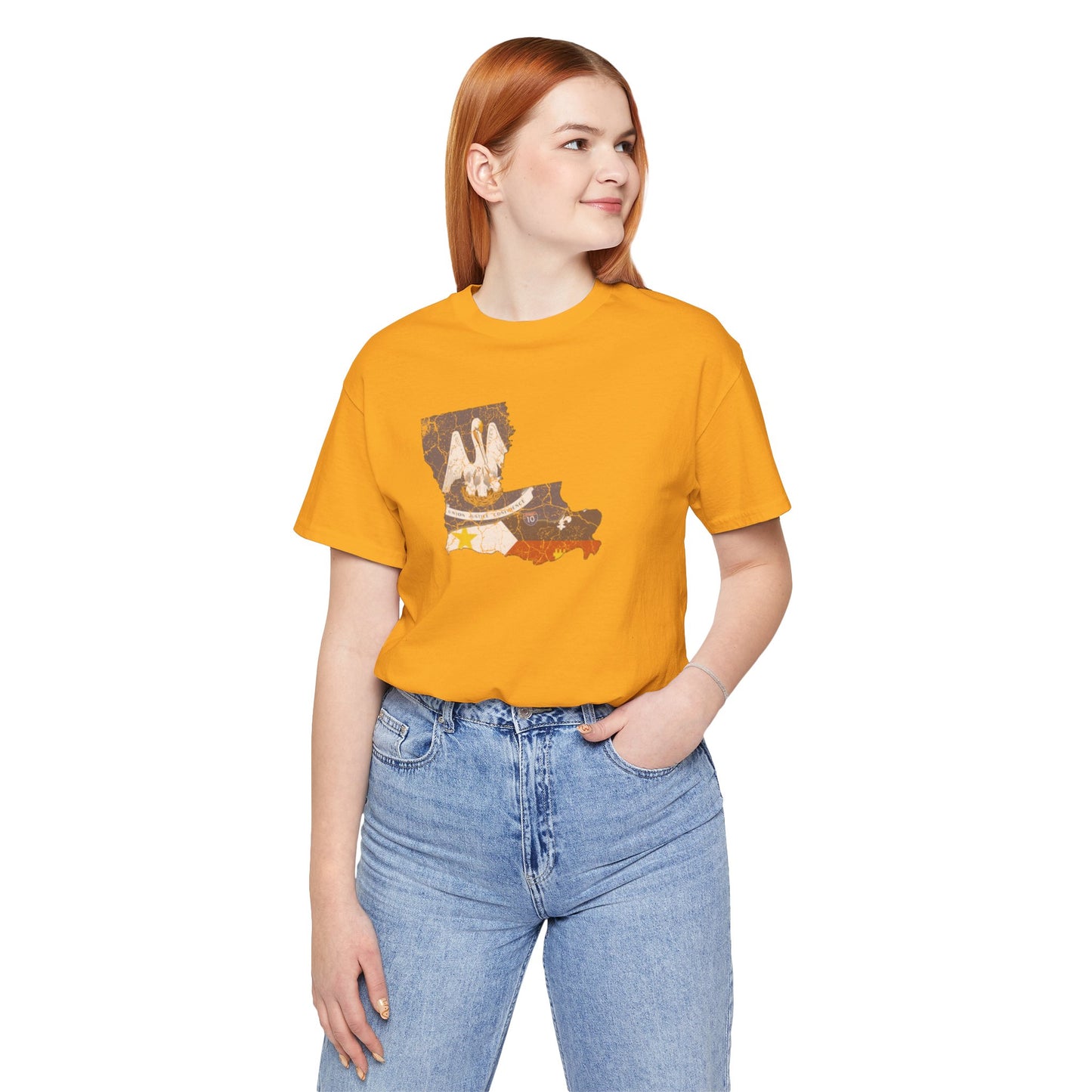 South of Interstate 10 Map Cajun Shirt