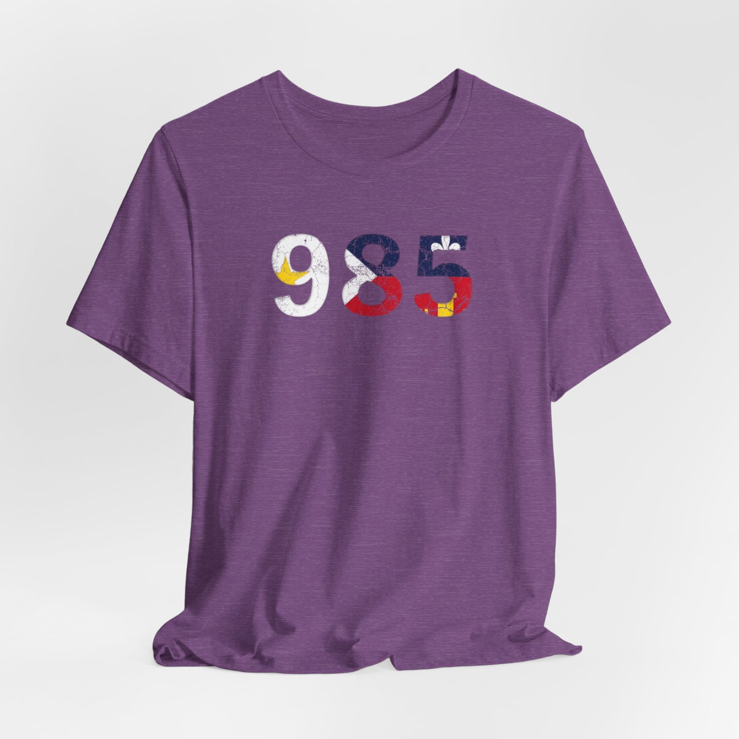 Cajun Flag 985 Area Code T-Shirt
