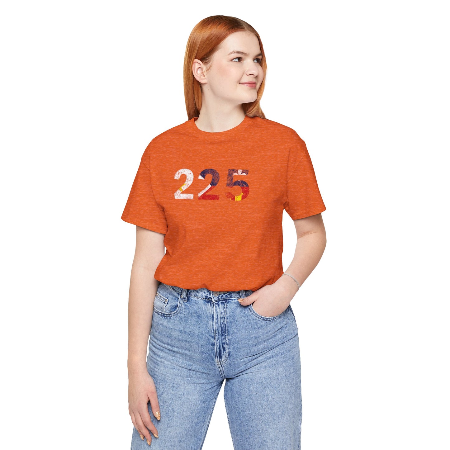 Cajun Flag 225 Area Code T-Shirt