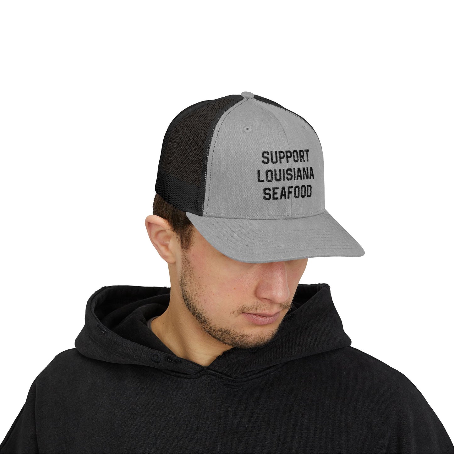 south-of-interstate-10-cajun-store-support-louisiana-seafood-cajun-trucker-hat