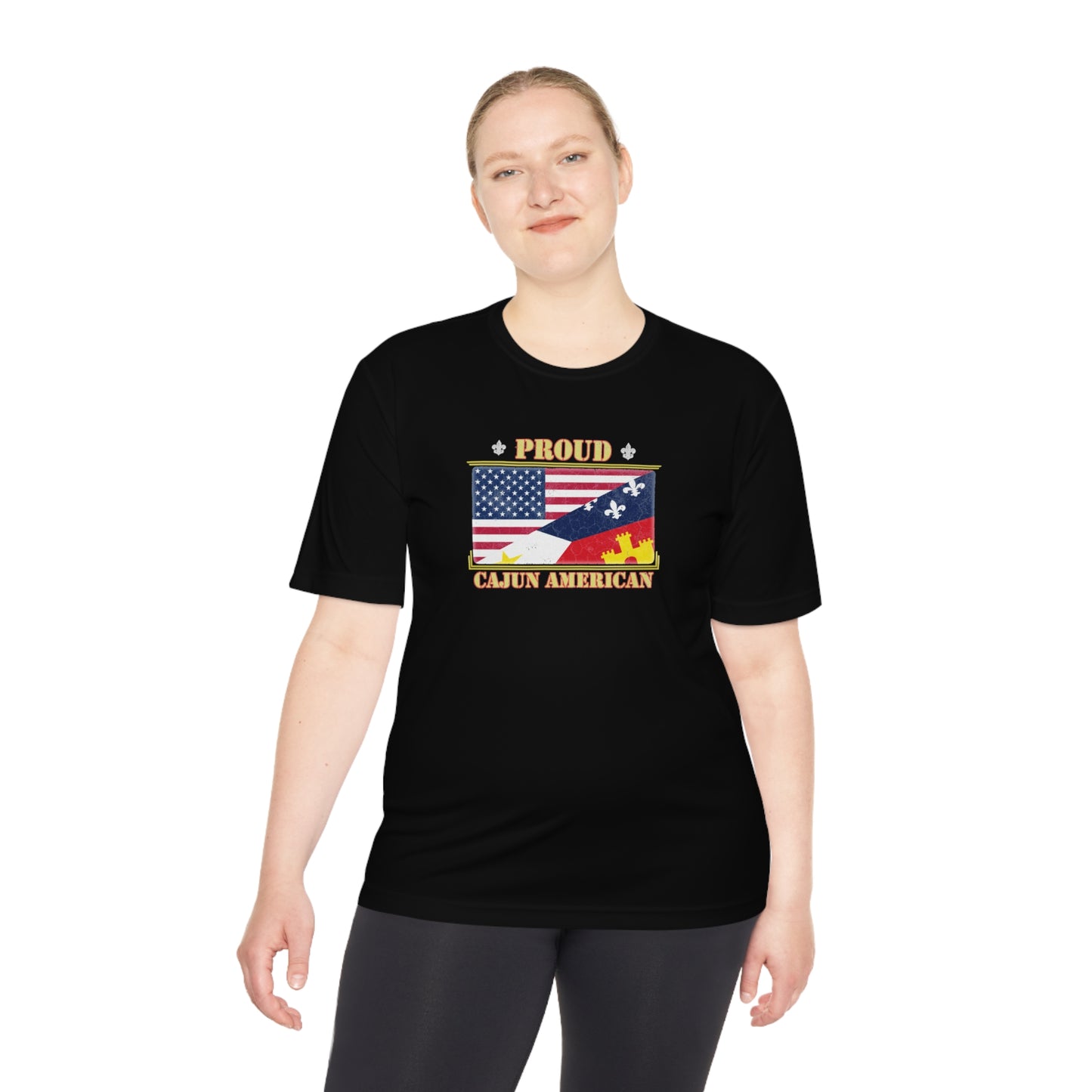 Cajun-American Proud Dry Fit T-Shirt