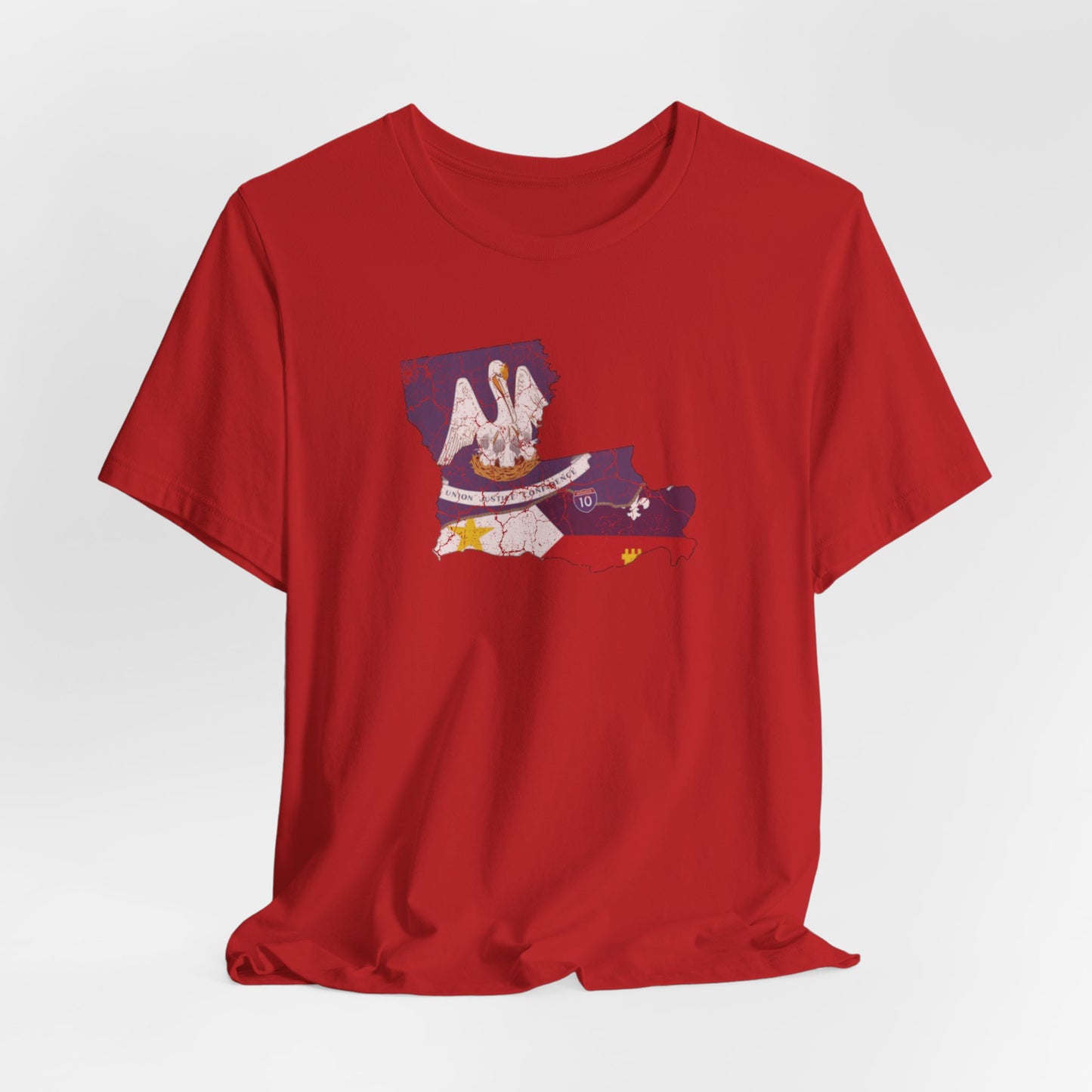 South of Interstate 10 Map Cajun Shirt