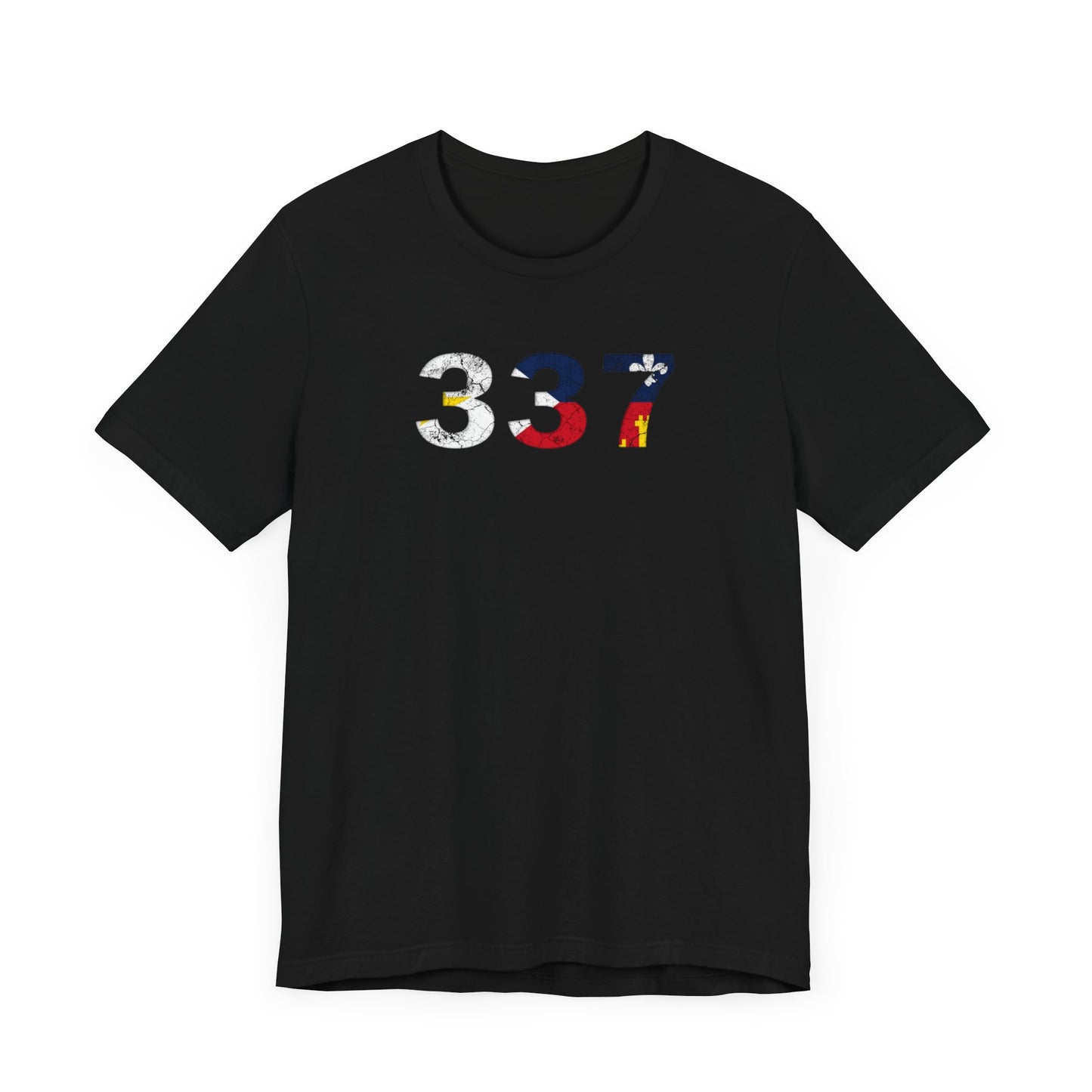 Cajun Flag 337 Area Code T-Shirt