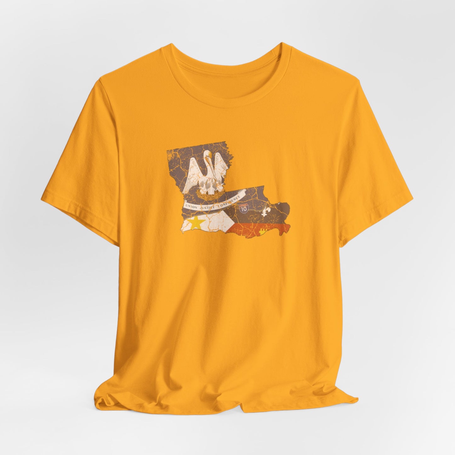 South of Interstate 10 Map Cajun Shirt