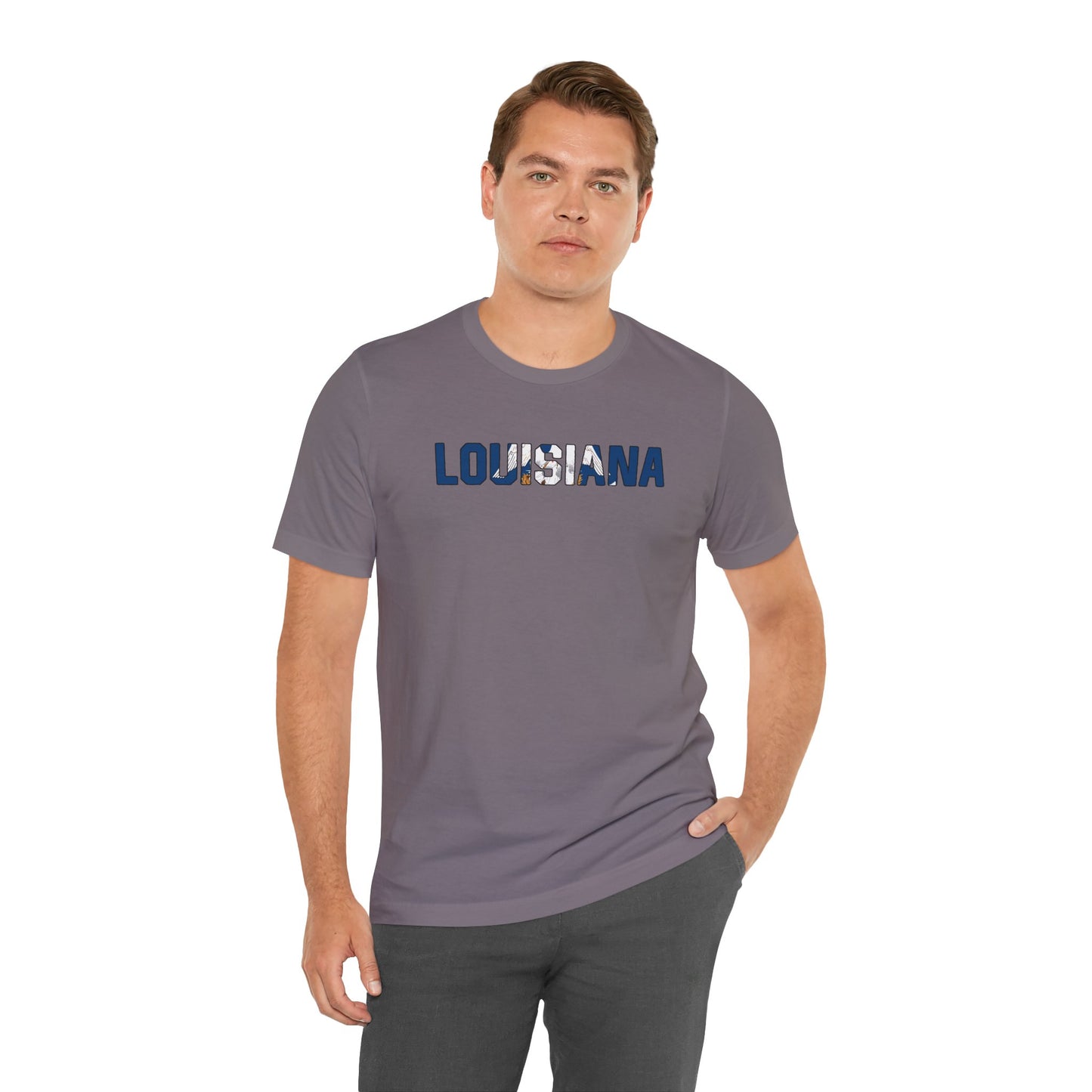 Louisiana with Flag T-Shirt