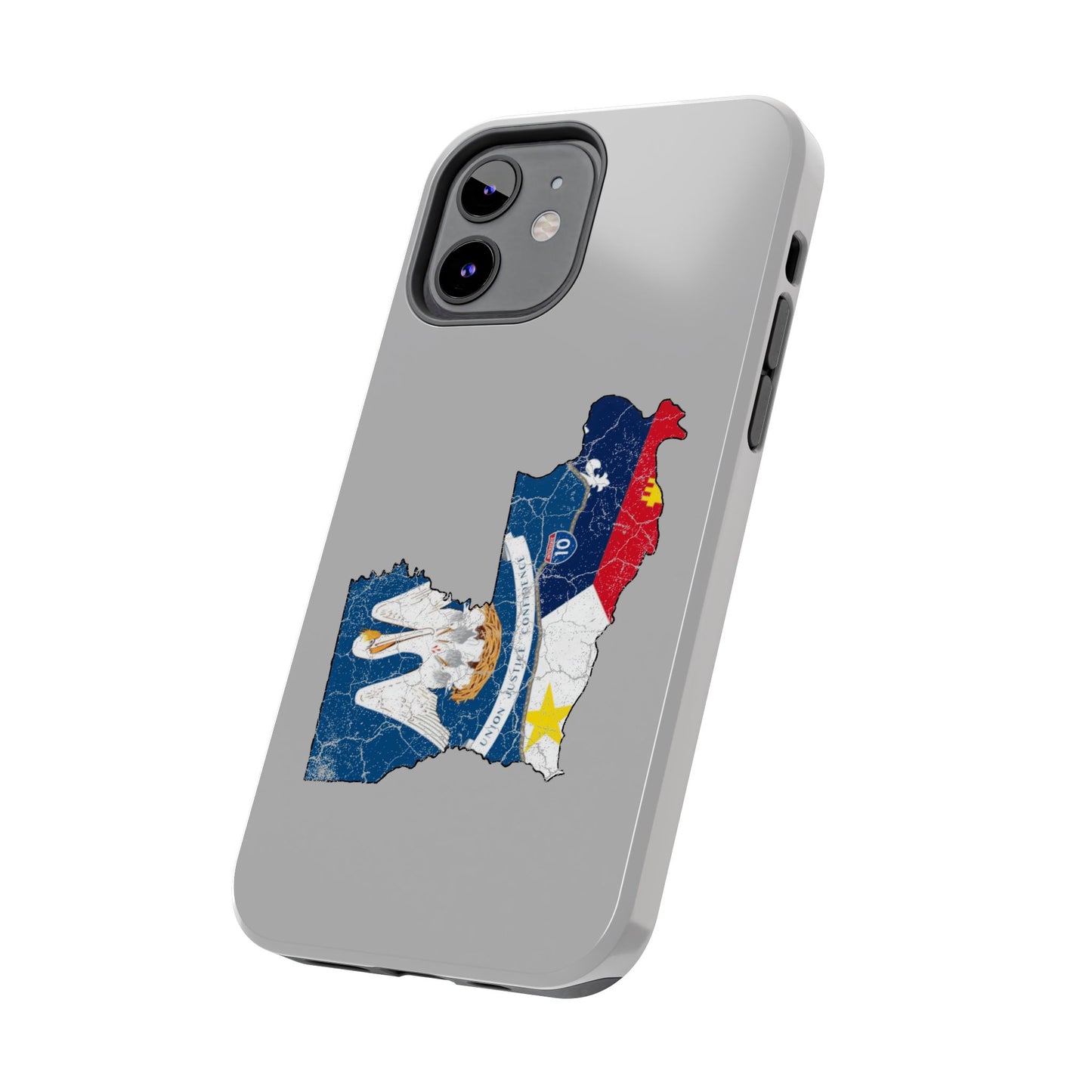South of Interstate 10 Map Cajun Phone Case