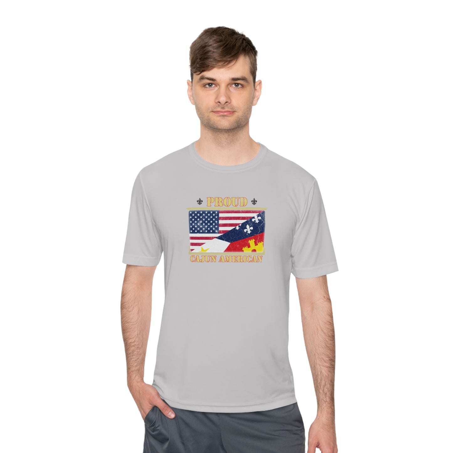 Cajun-American Proud Dry Fit T-Shirt