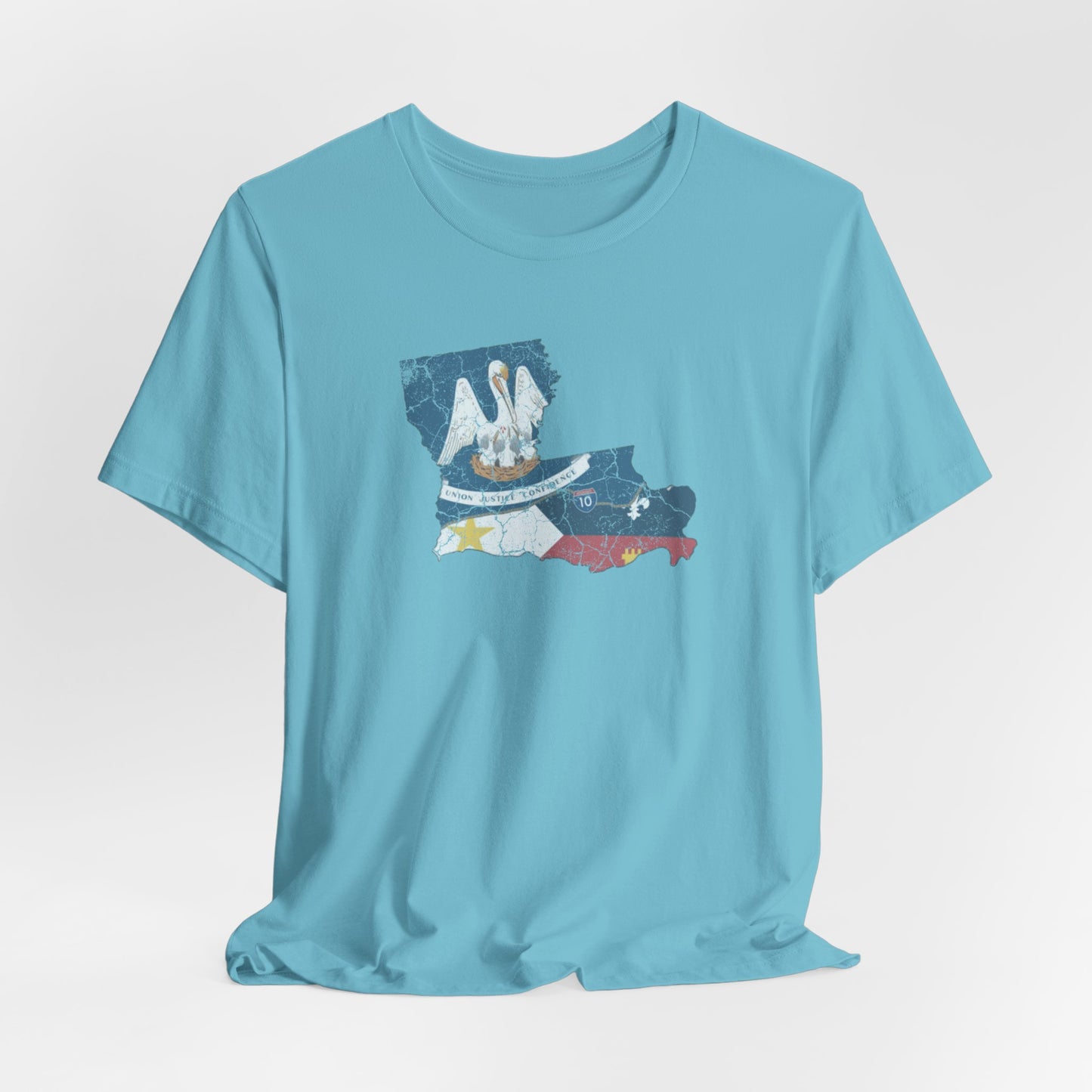 South of Interstate 10 Map Cajun Shirt