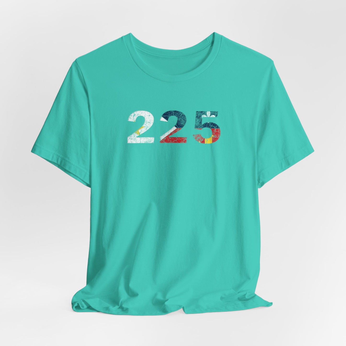 Cajun Flag 225 Area Code T-Shirt