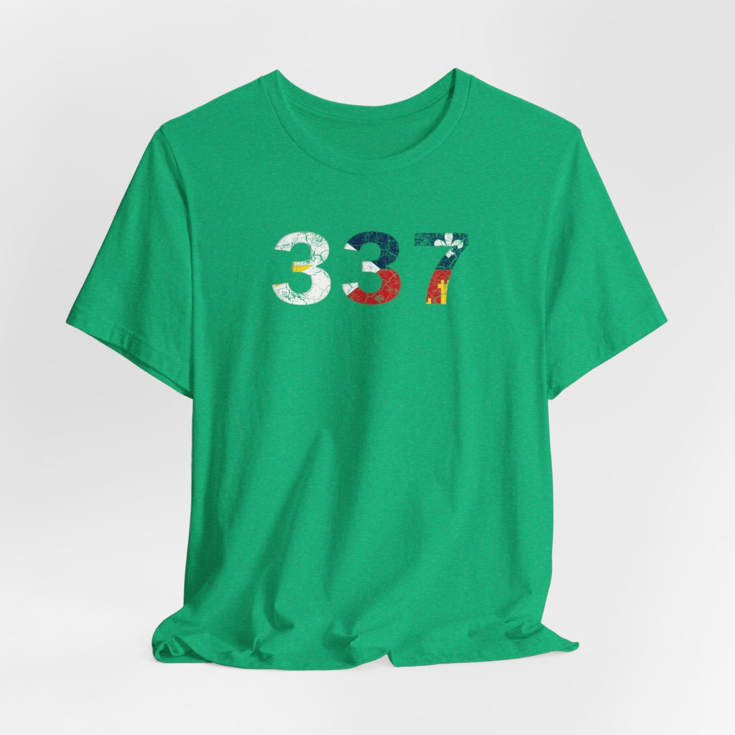 Cajun Flag 337 Area Code T-Shirt