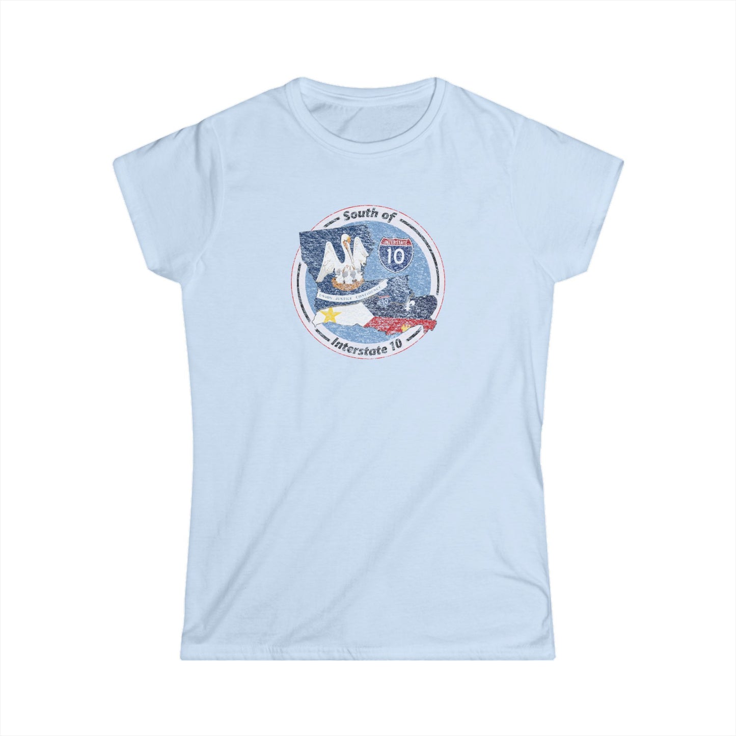 Women's South of Interstate 10 Cajun T-Shirt