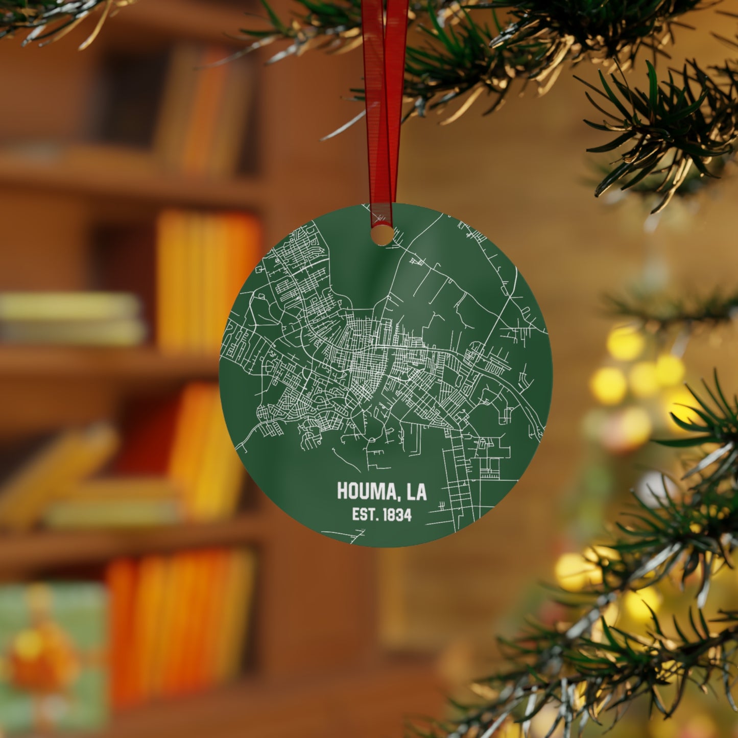 Houma Louisiana Christmas Ornament