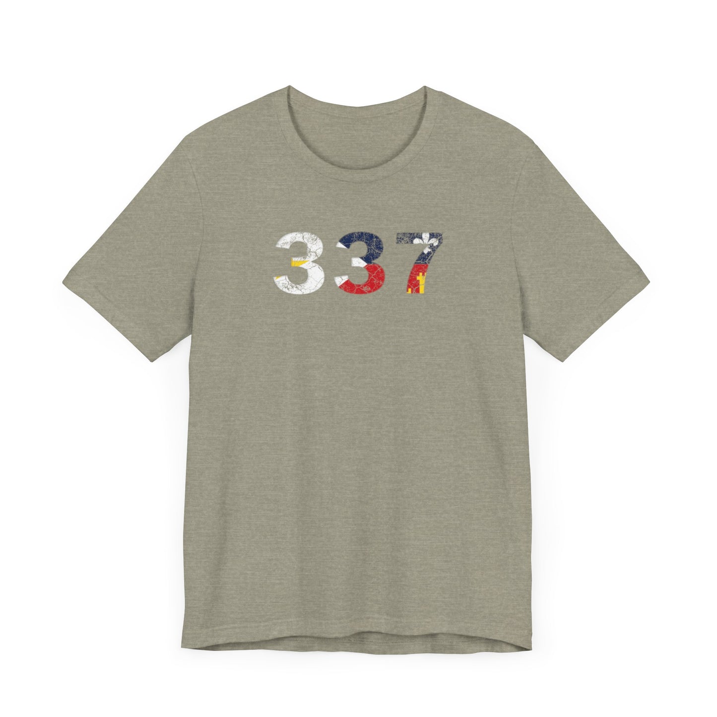 Cajun Flag 337 Area Code T-Shirt