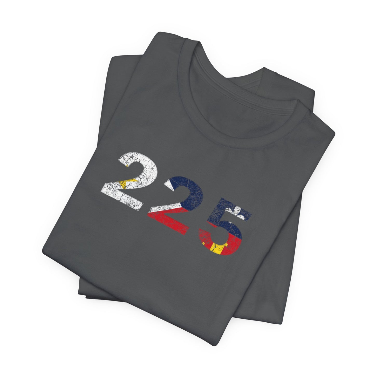Cajun Flag 225 Area Code T-Shirt