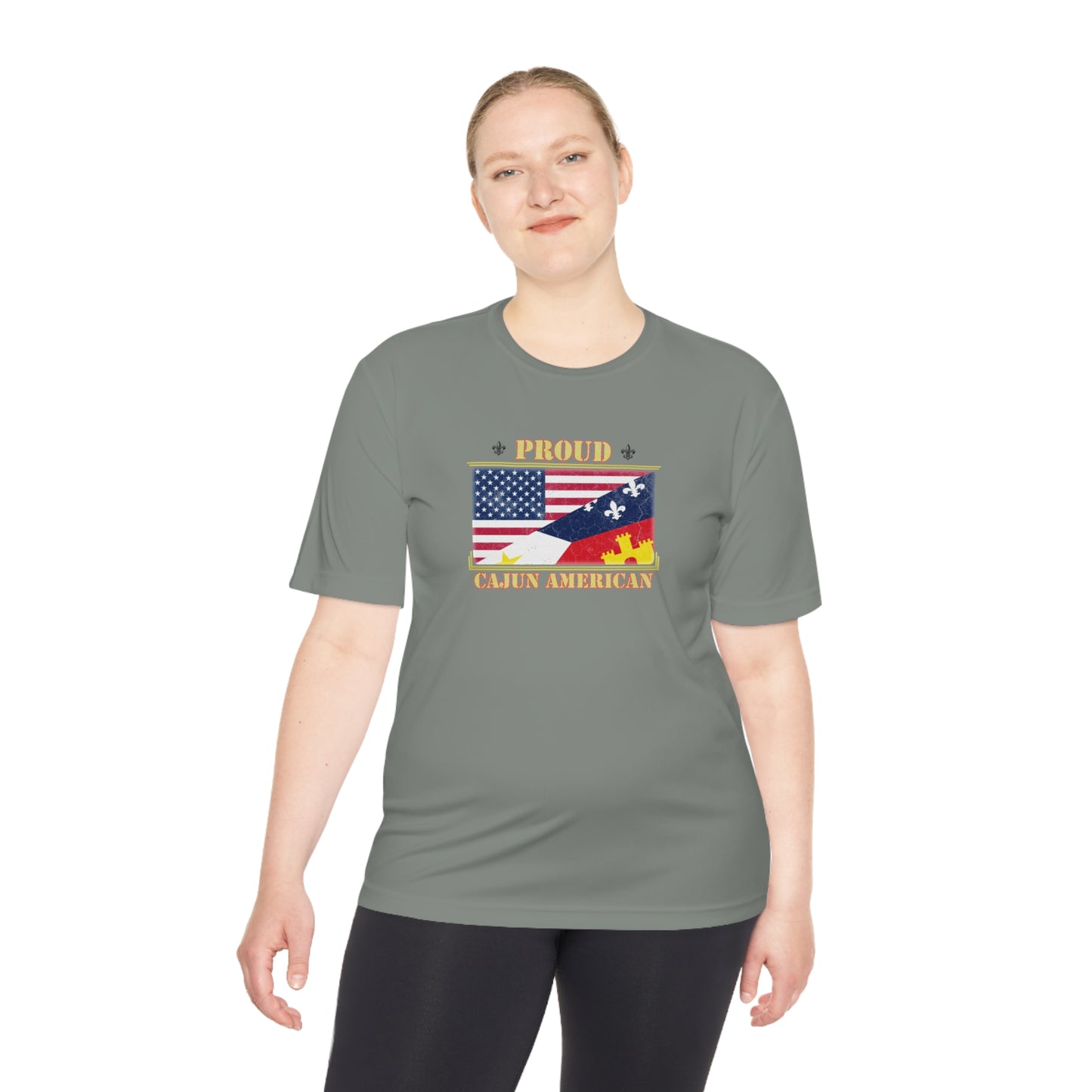 Cajun-American Proud Dry Fit T-Shirt