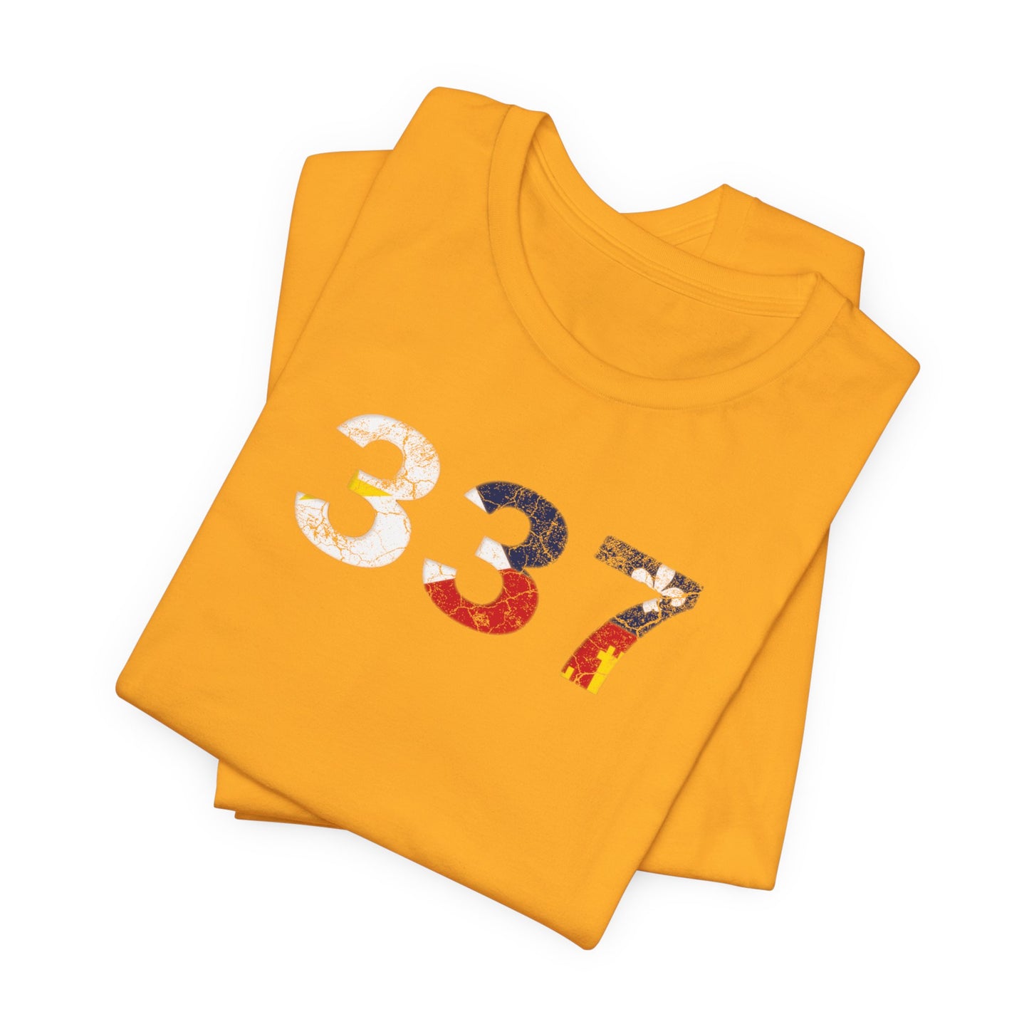 Cajun Flag 337 Area Code T-Shirt