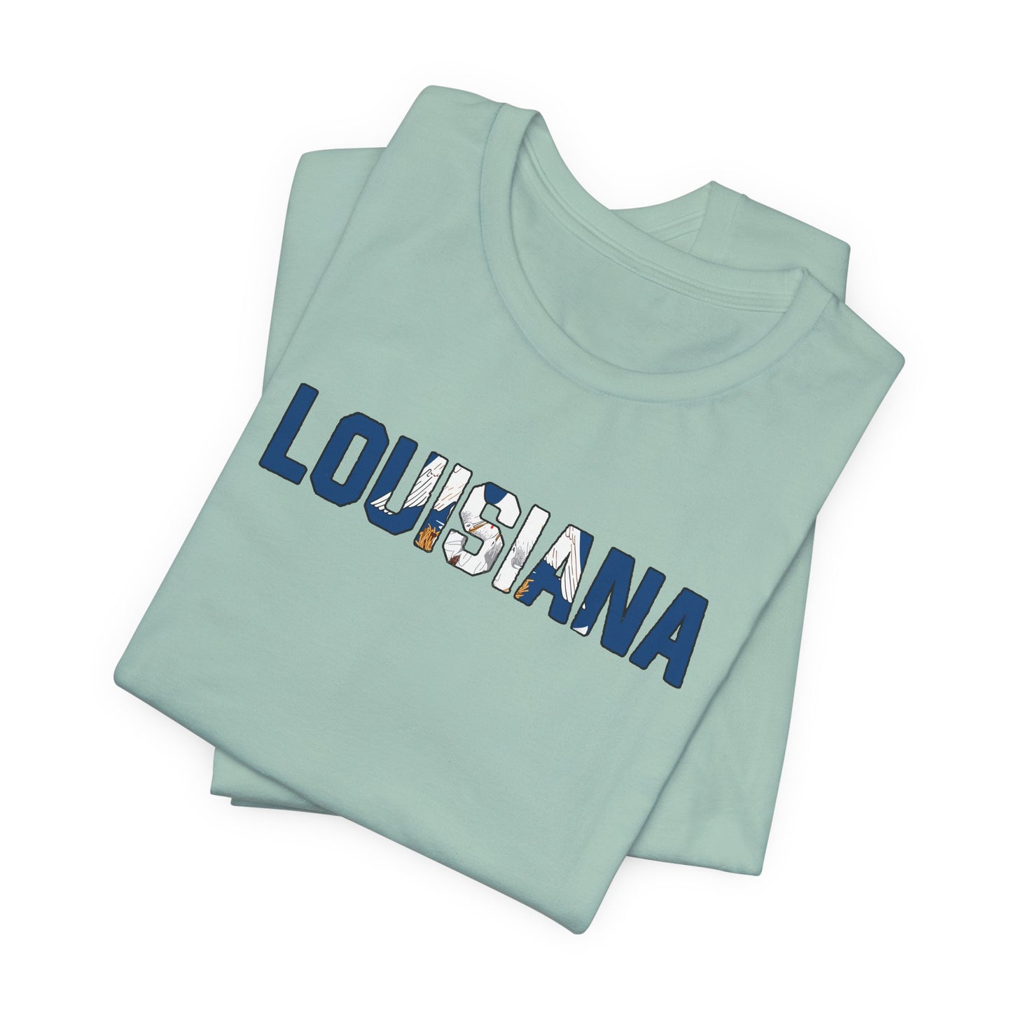 Louisiana with Flag T-Shirt